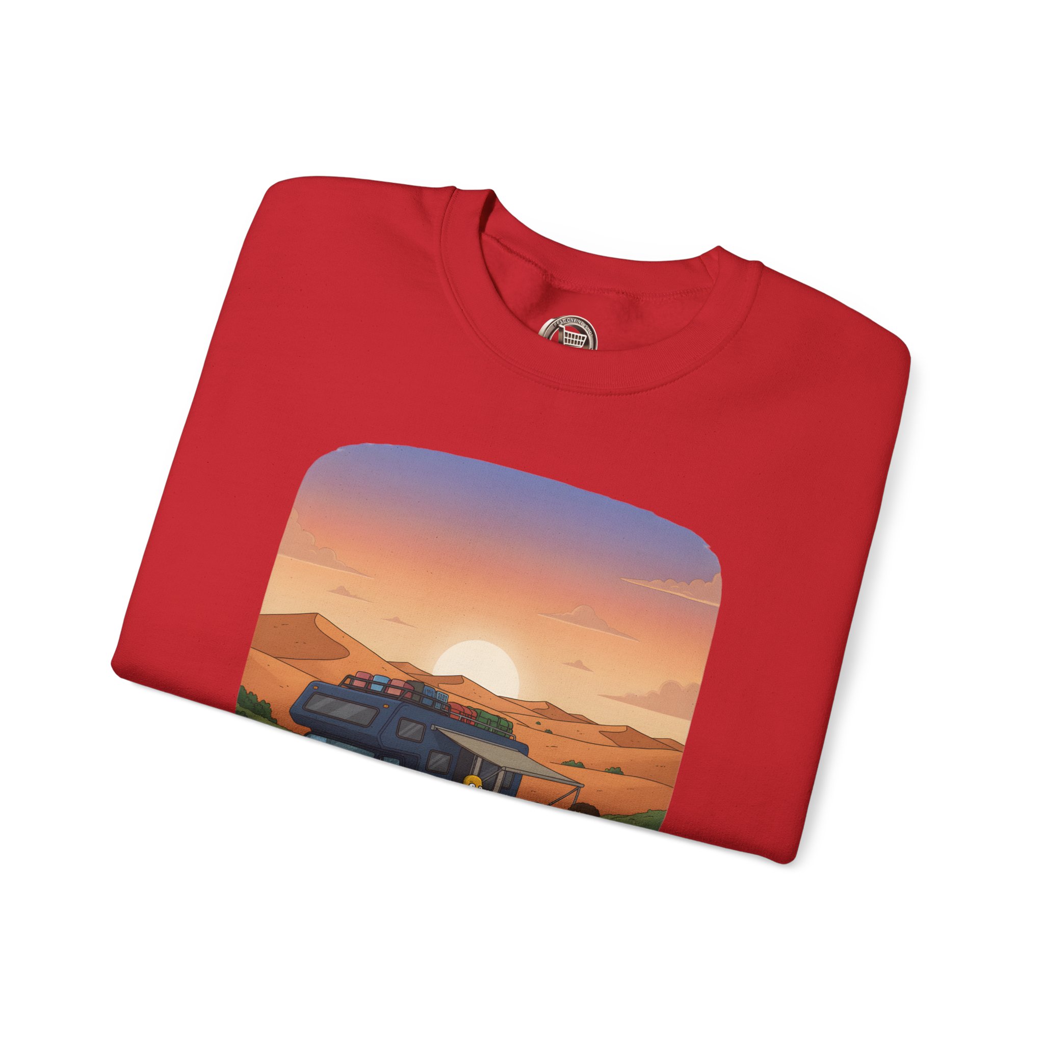 Unisex Heavy Blend™ Crewneck Sweatshirt — "The World Is Your playground" Design Sitcom-Line