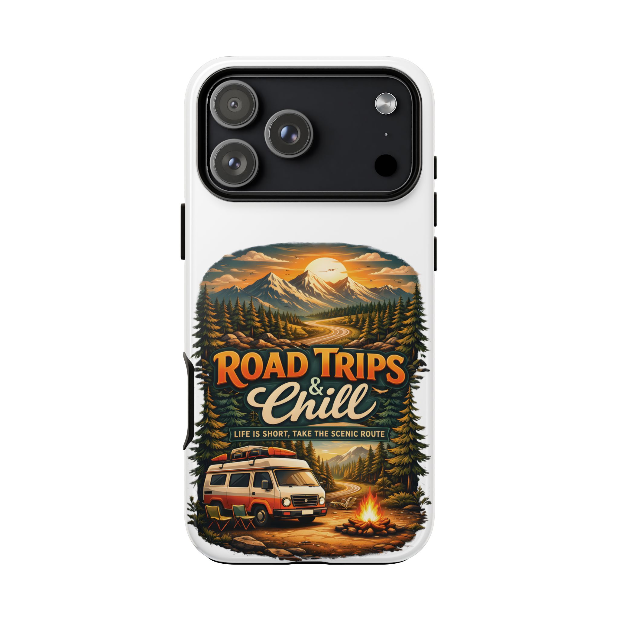 Phone Case — "Road Trips and Chill" (Design Scenic-Line)