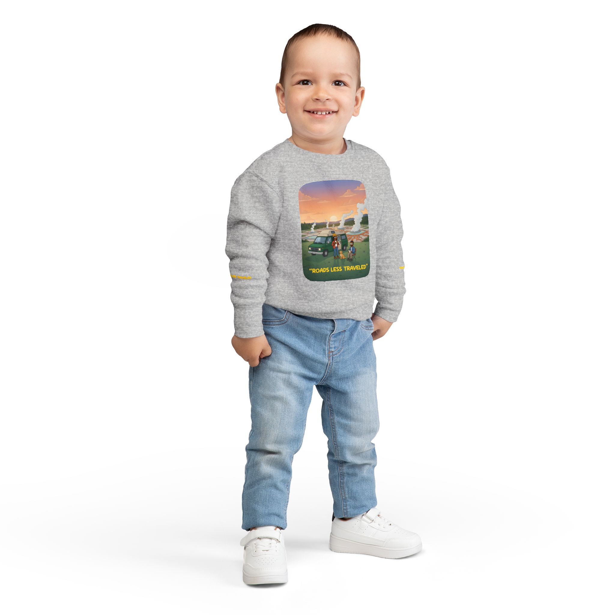 Toddler Sweatshirt - "Roads Less Traveled" (Design Sitcom-Line)