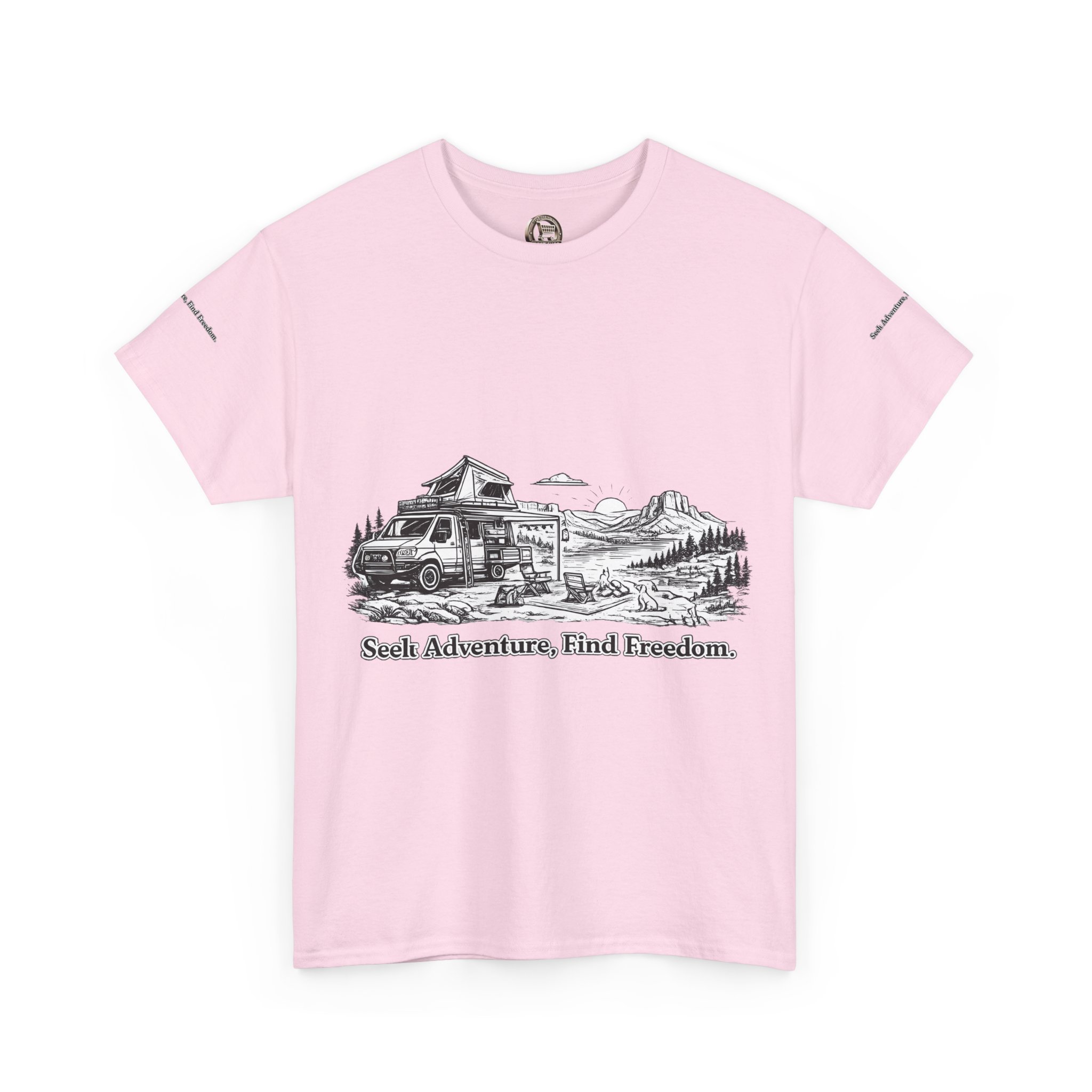 7808511797580500754_2048.jpeg Unisex Heavy Cotton Tee — "Seek Adventure, Find Freedom" Design Minimal-Line