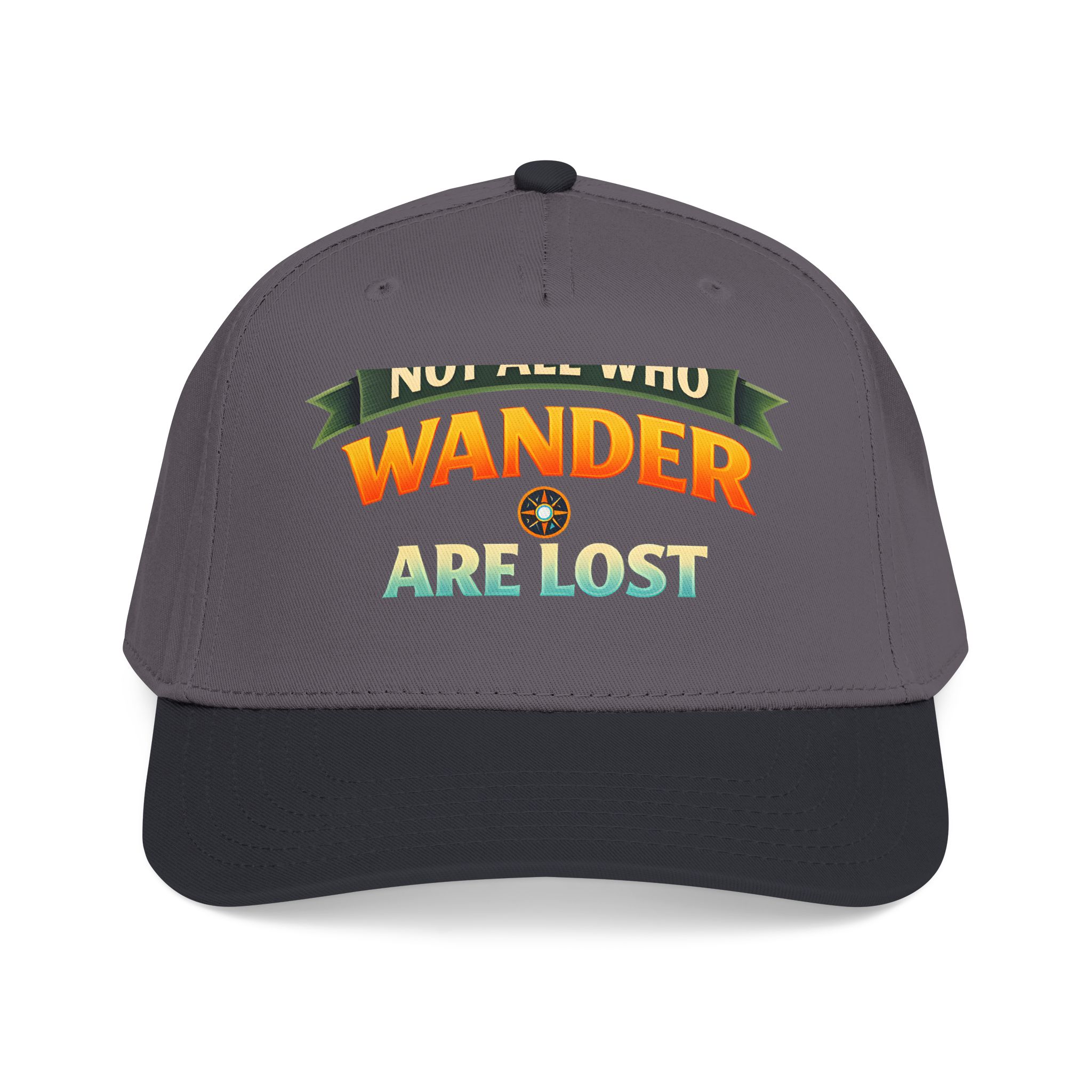 Baseball Cap - "Not All Who Wander Are Lost" Design Scenic-Line