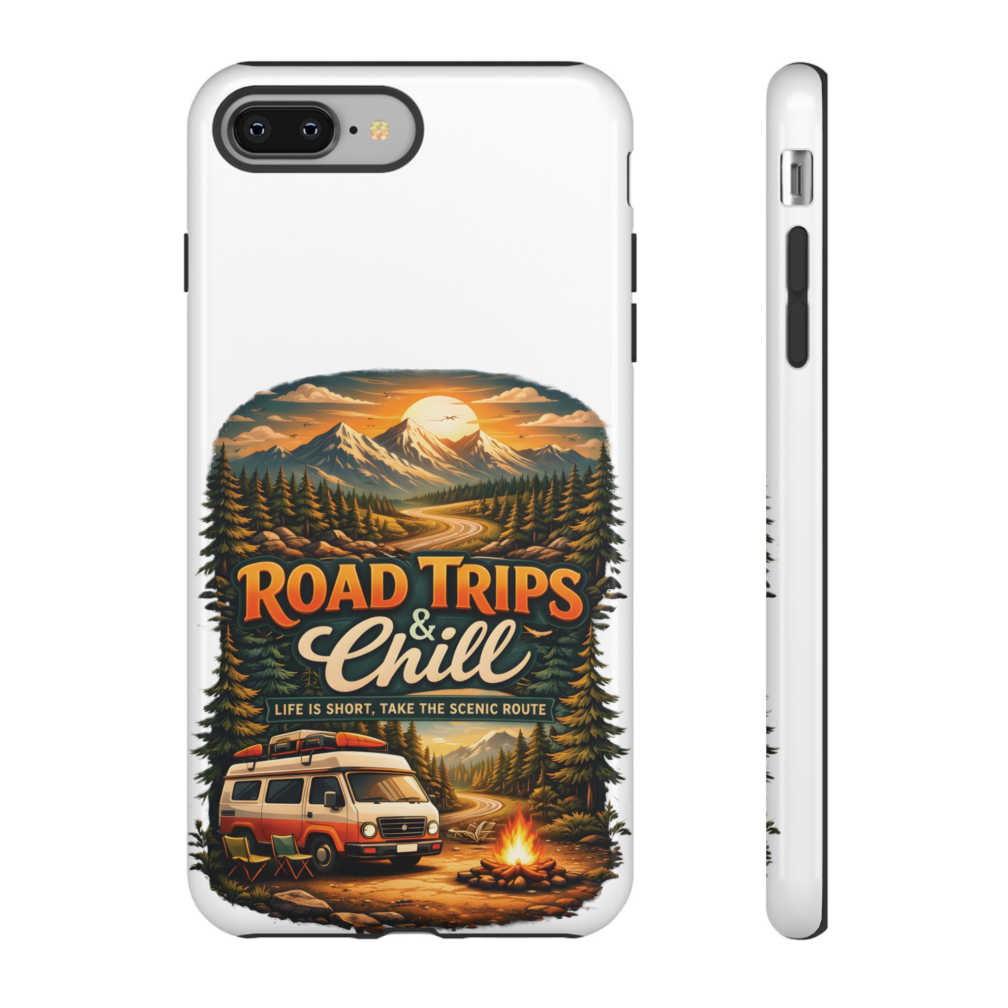 Phone Case — "Road Trips and Chill" (Design Scenic-Line)