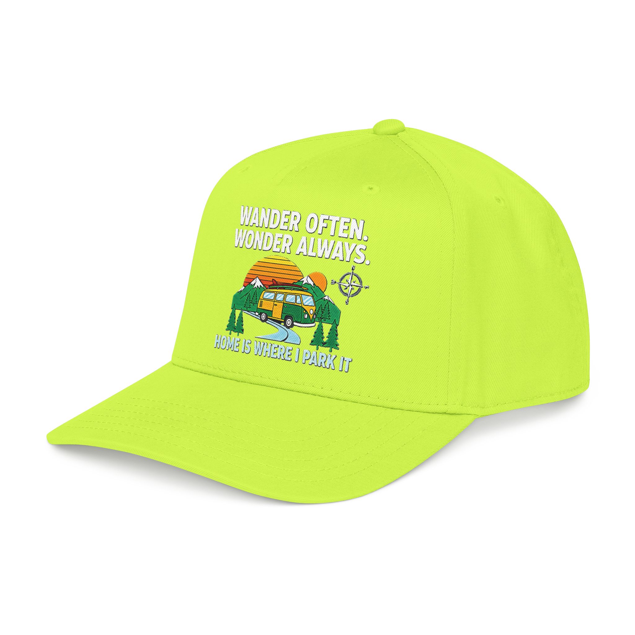 Baseball Cap — "Fueled by Exploration" Adventure Is My Compass Camper Hat
