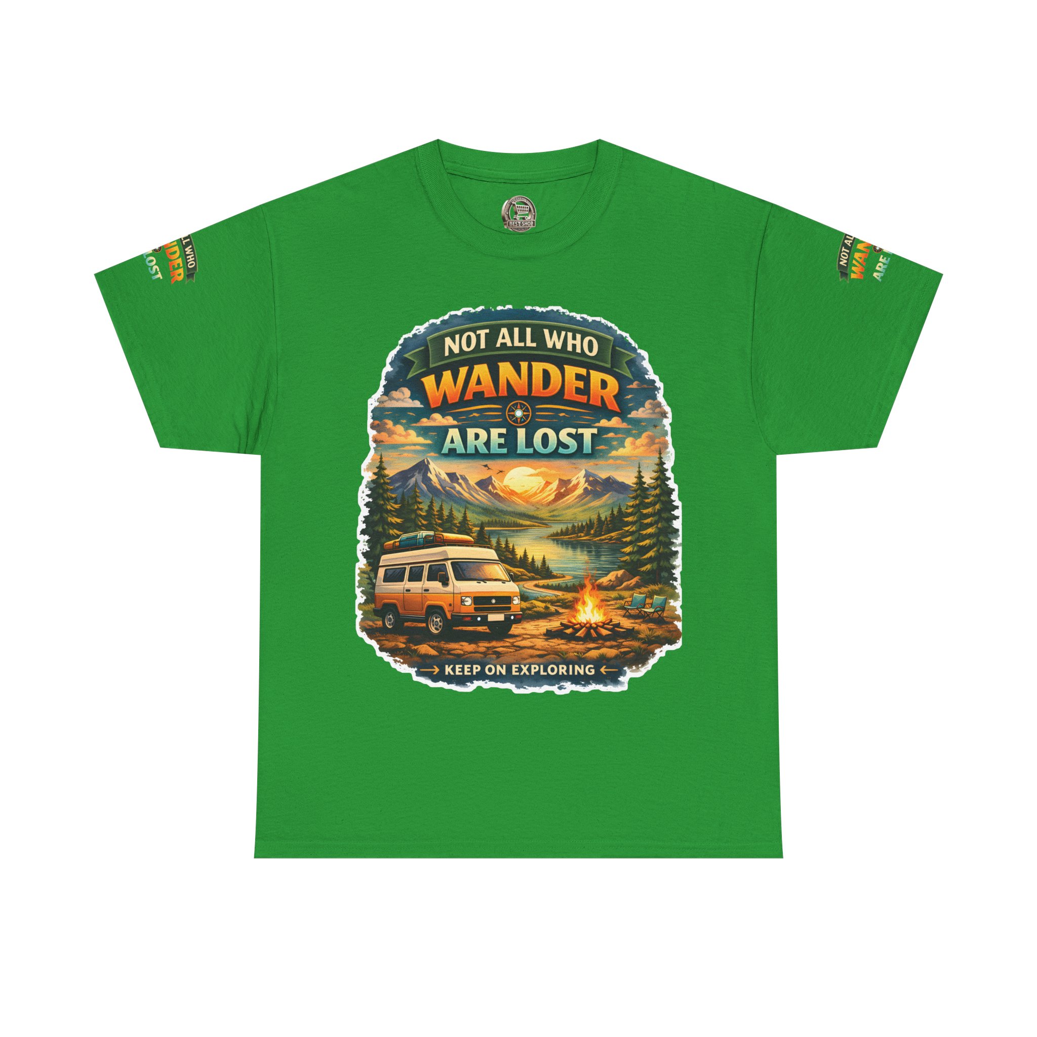 7842921773086885840_2048.jpeg Unisex Heavy Cotton Tee — "Not All Who Wander Are Lost" Design Scenic-Line