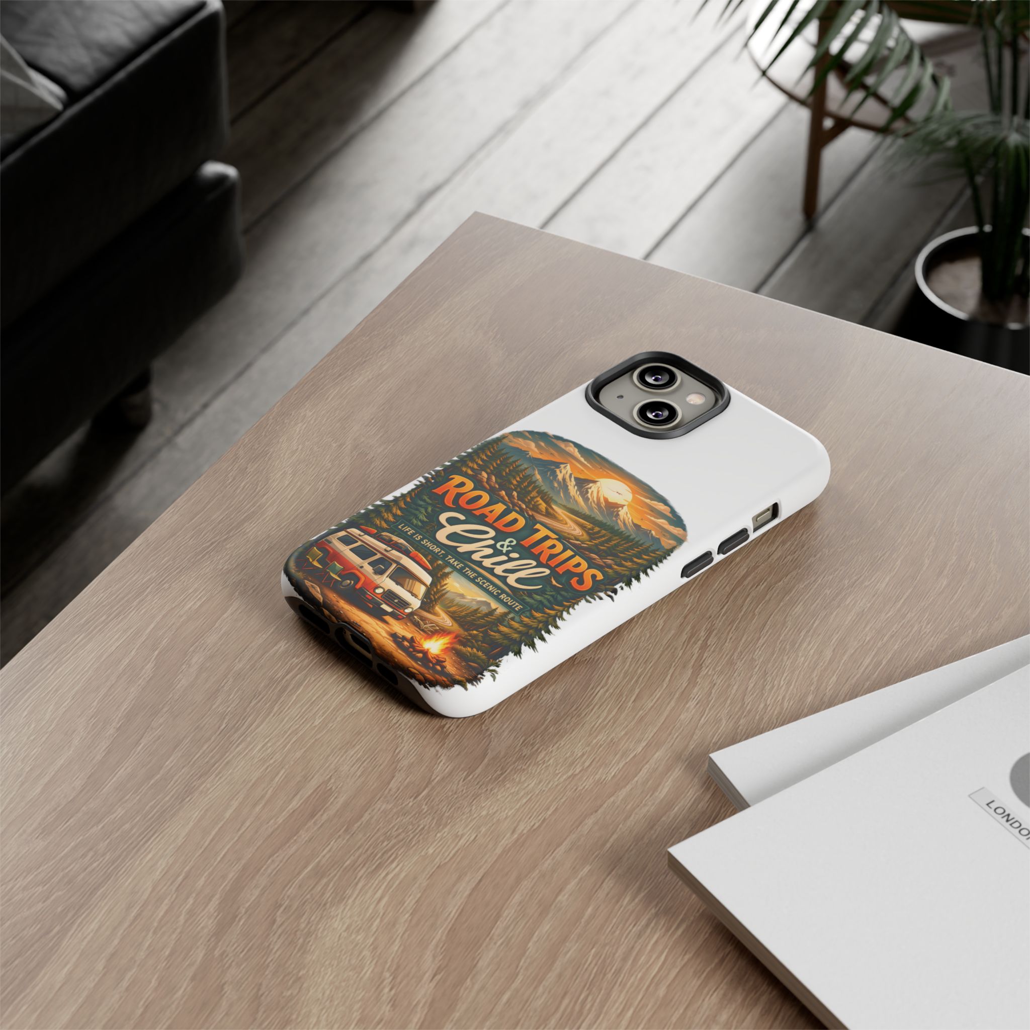 Phone Case — "Road Trips and Chill" (Design Scenic-Line)