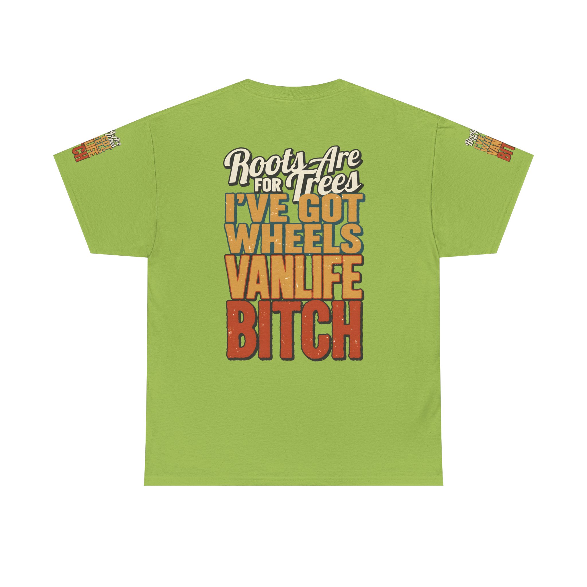 Unisex Heavy Cotton Tee — "Roots Are For Trees" Design F**K-Line