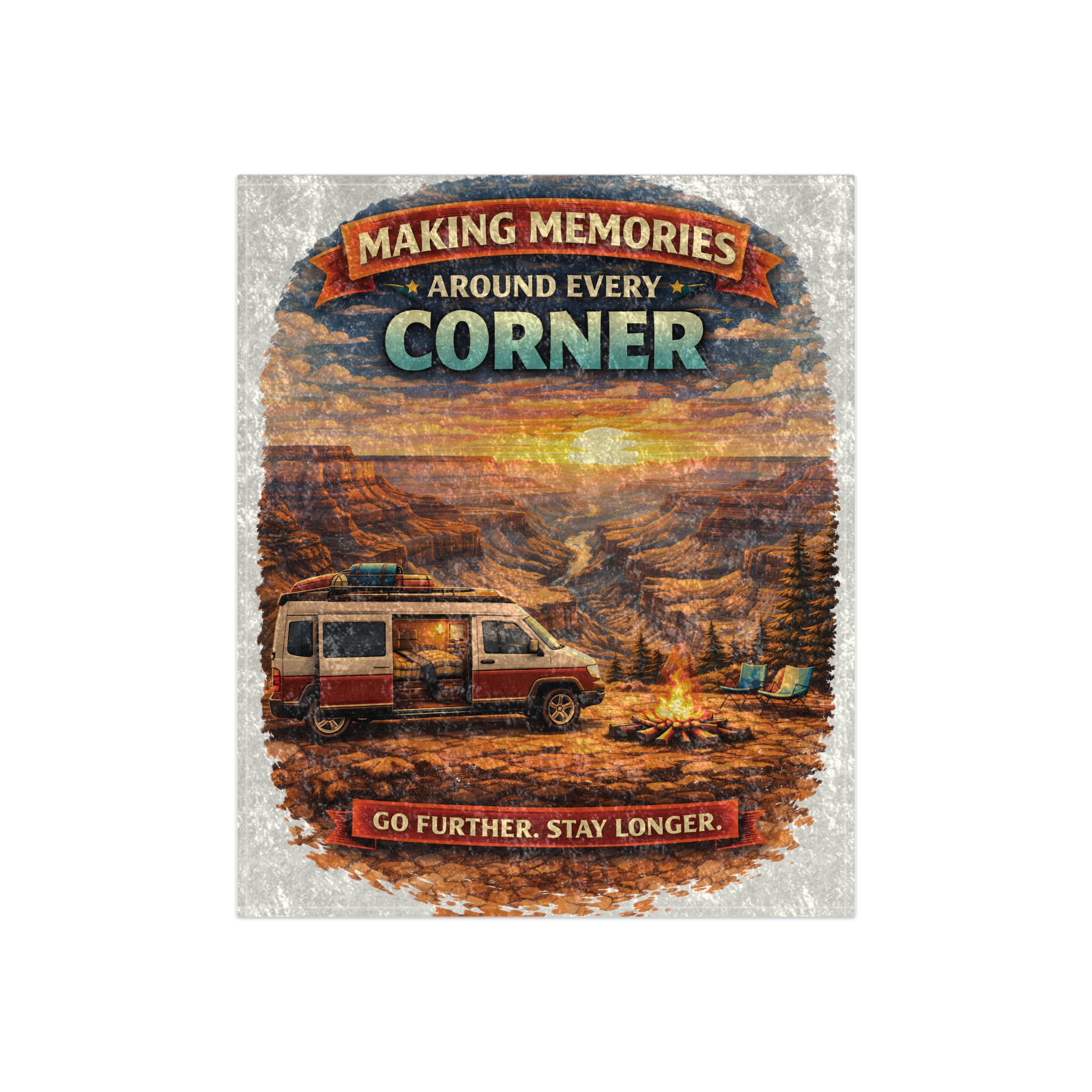 7857482168447264914_2048.jpeg Crushed Velvet Blanket —"Making Memories Around Every Corner" Design Scenic-Line (Campervan)