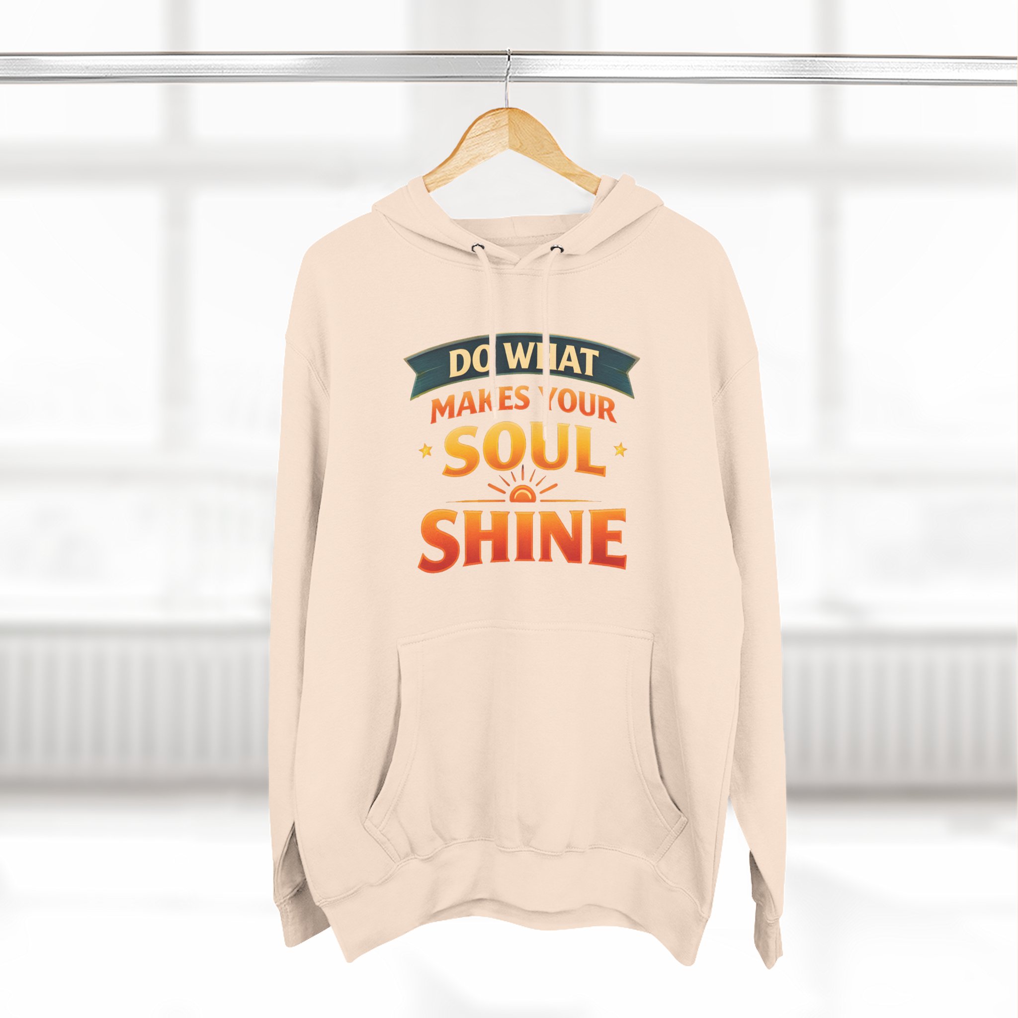 7861787630726734944_2048.jpeg Three-Panel Fleece Hoodie - "Do What Makes Your Soul Shine" Design Scenic-Line