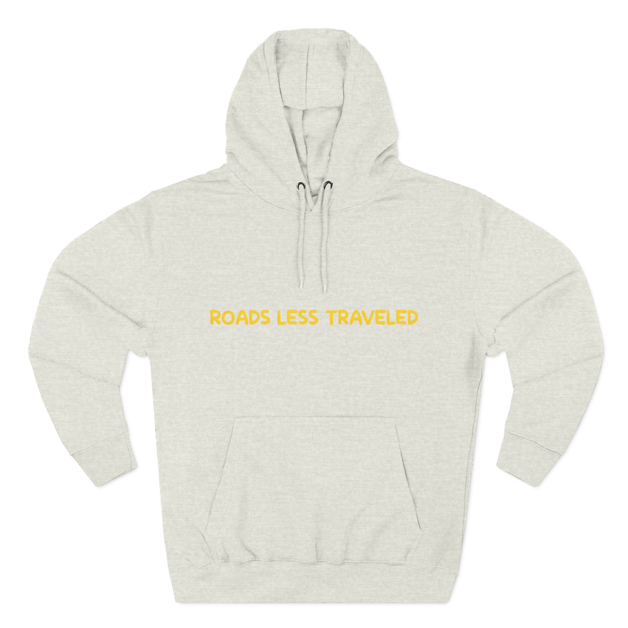 Three-Panel Fleece Hoodie - "Roads Less Traveled" Design Sitcom-Line