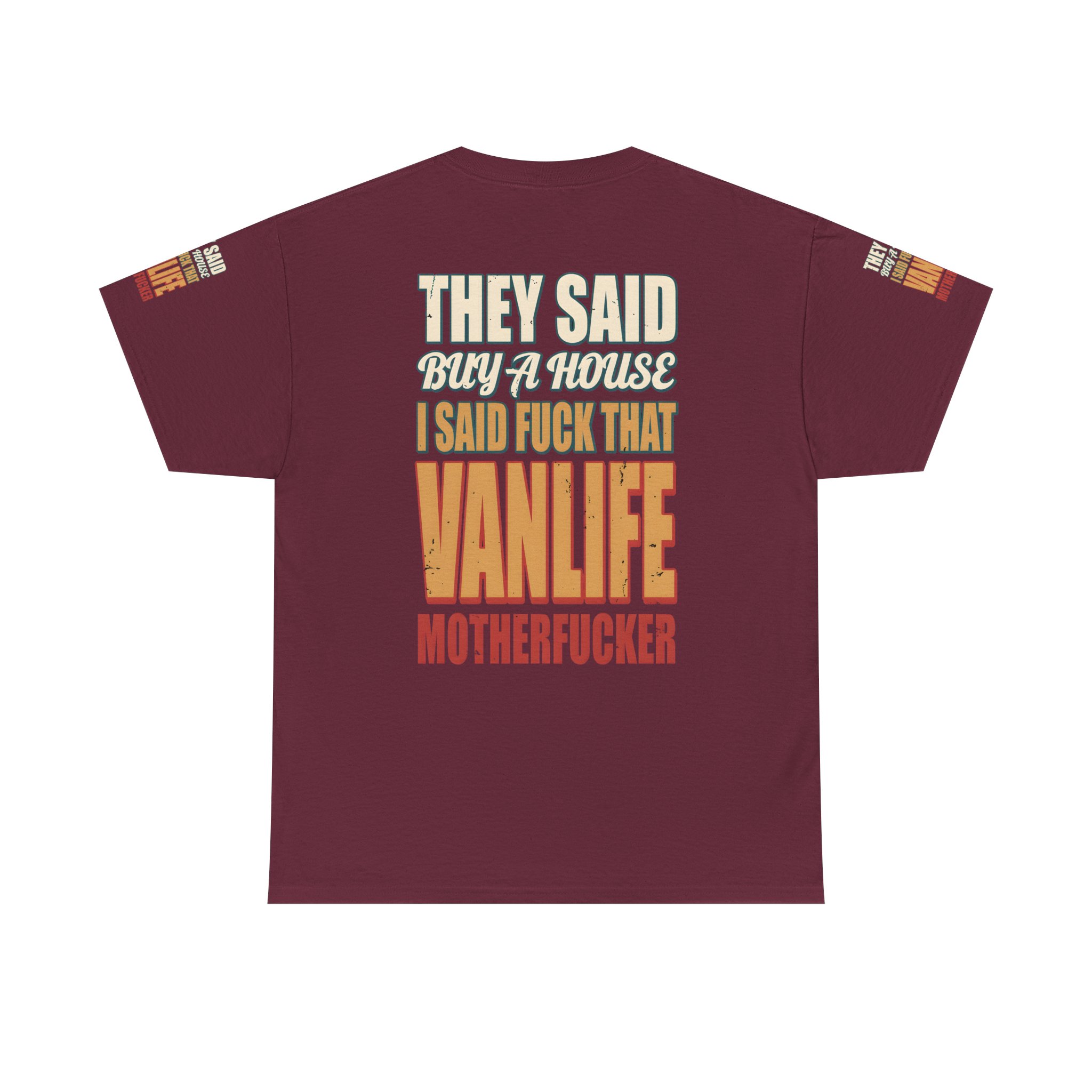 7884682585123813517_2048.jpeg Unisex Heavy Cotton Tee — "They Said Buy A House" Design F**K-Line