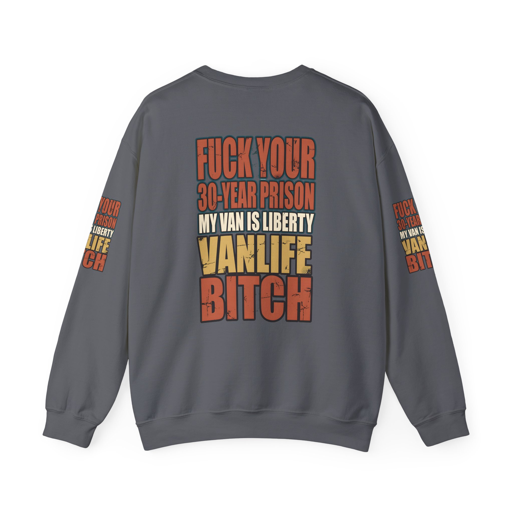 Unisex Heavy Blend™ Crewneck Sweatshirt — "Fuck Your 30 Year" Design F**K-Line