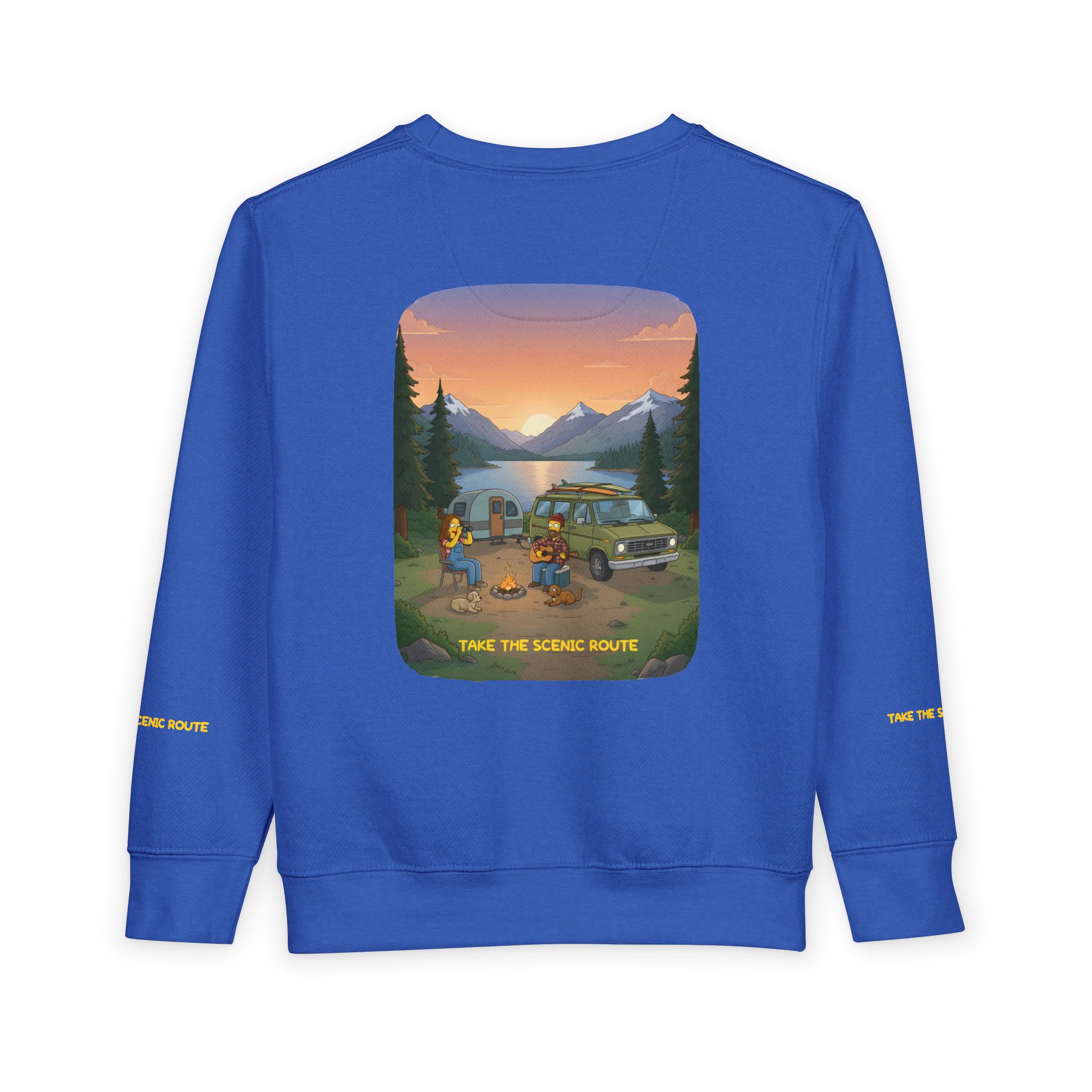 Toddler Sweatshirt - "Take The Scenic Route" (Design Sitcom-Line)