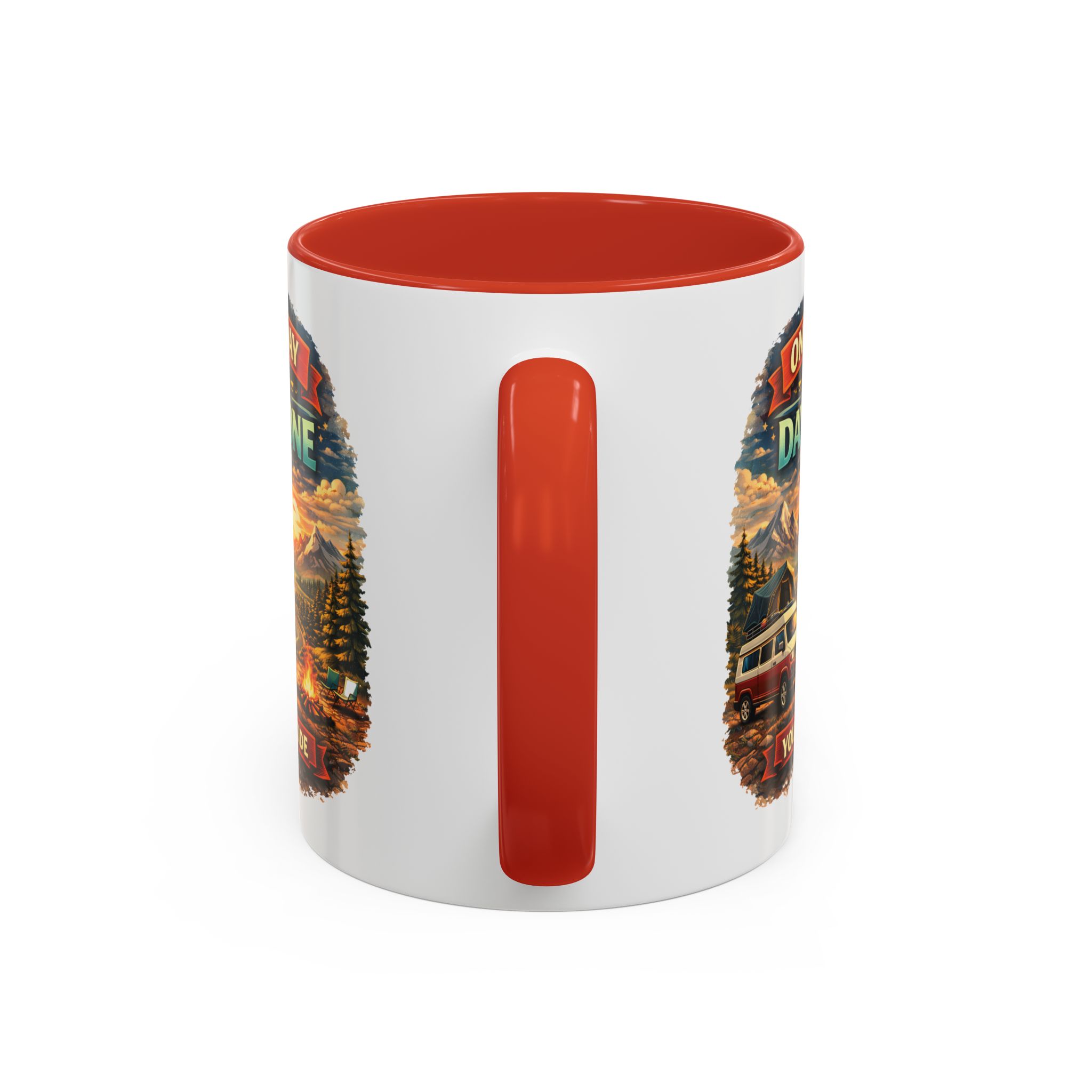 Accent Coffee Mug (11, 15oz) — "One Day Or Day One" Design Scenic-Line