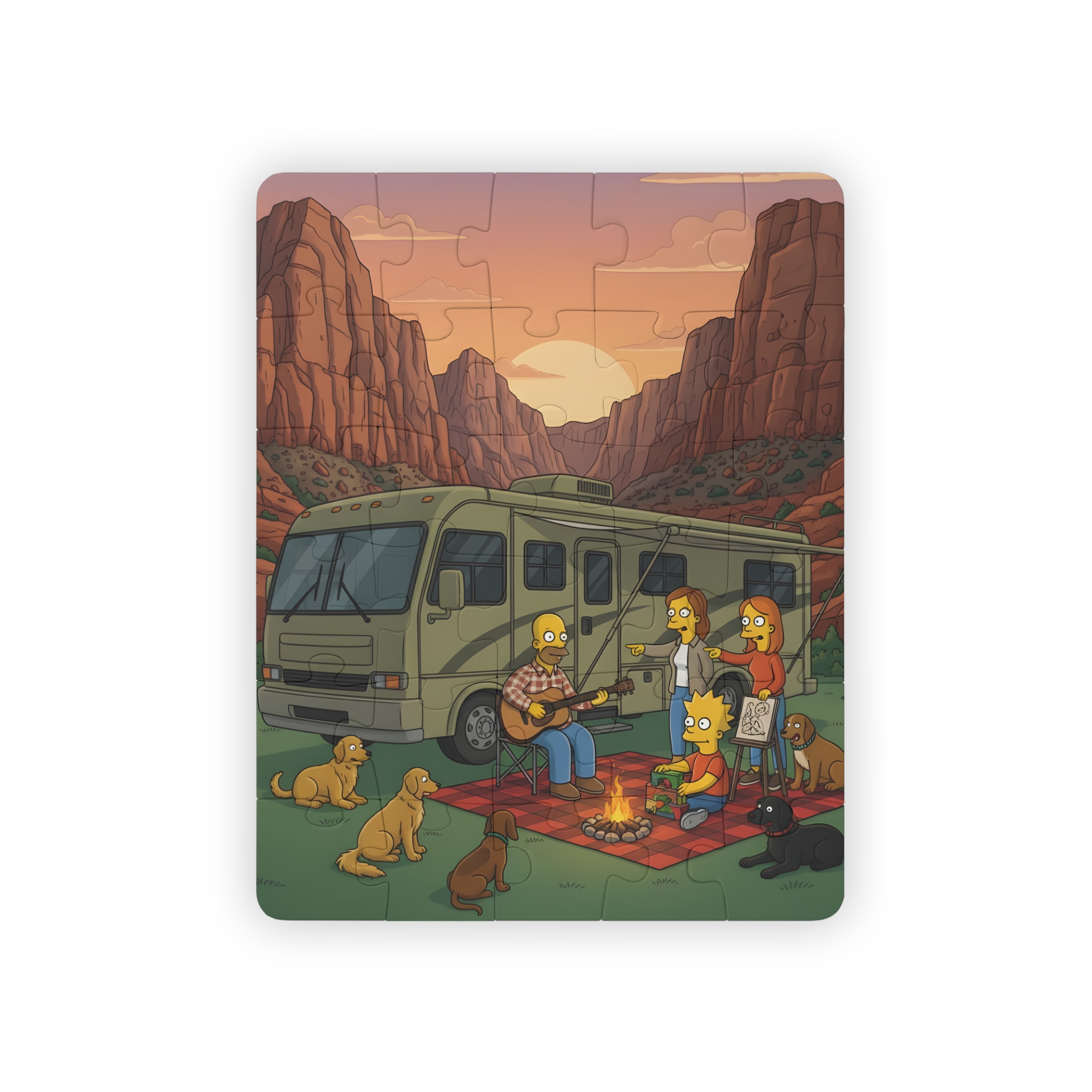 7906666608653236105_2048.jpeg Kids' 30‑Piece Camping Puzzle — Scenic Camper Jigsaw