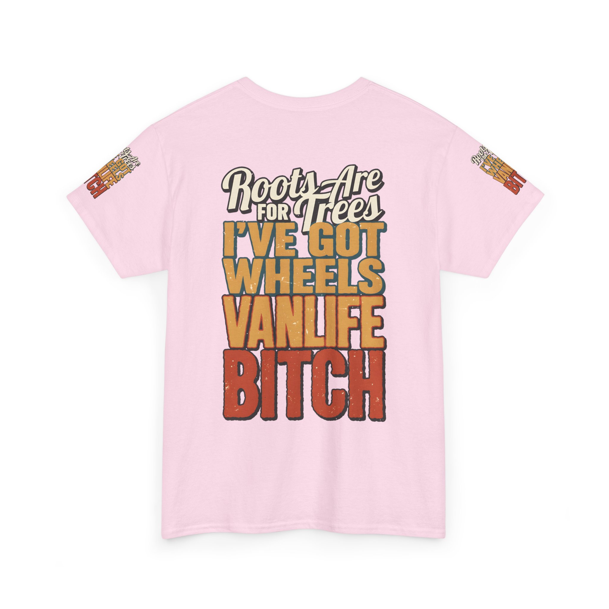 Unisex Heavy Cotton Tee — "Roots Are For Trees" Design F**K-Line