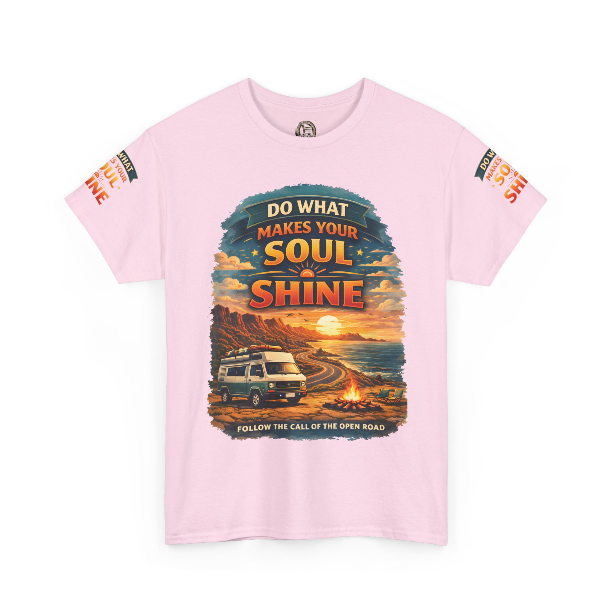 Unisex Heavy Cotton Tee — "Do What Makes Your Soul Shine" Design Scenic-Line