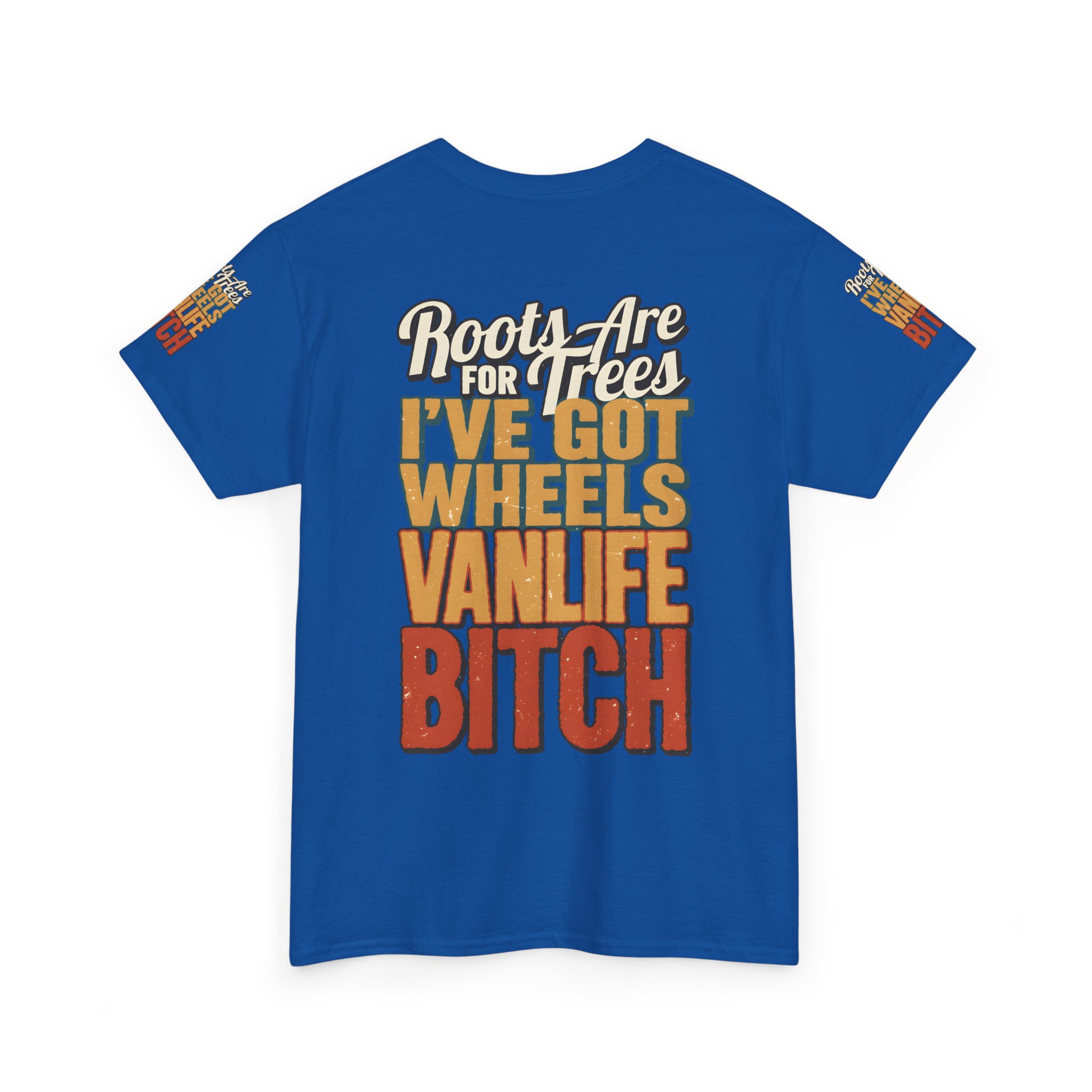 Unisex Heavy Cotton Tee — "Roots Are For Trees" Design F**K-Line