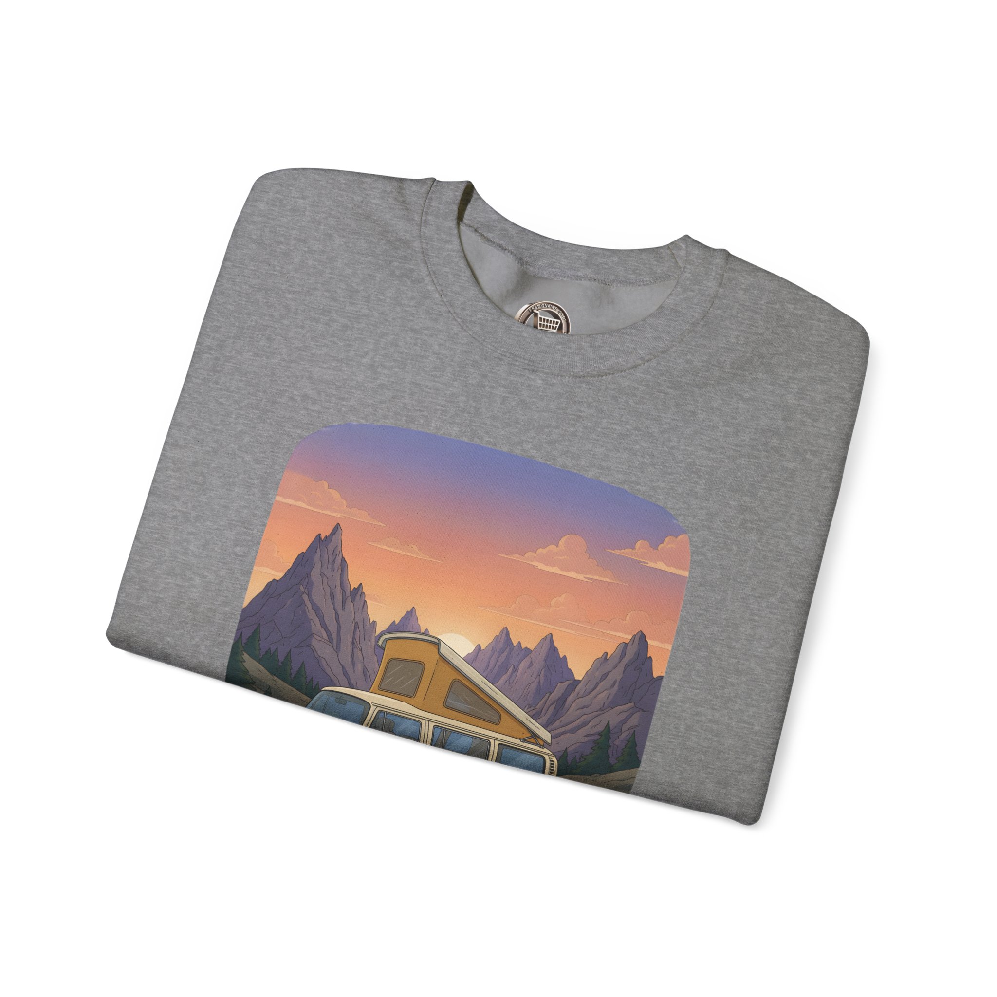 Unisex Heavy Blend™ Crewneck Sweatshirt — "Roam Sweet Home" Design Sitcom-Line