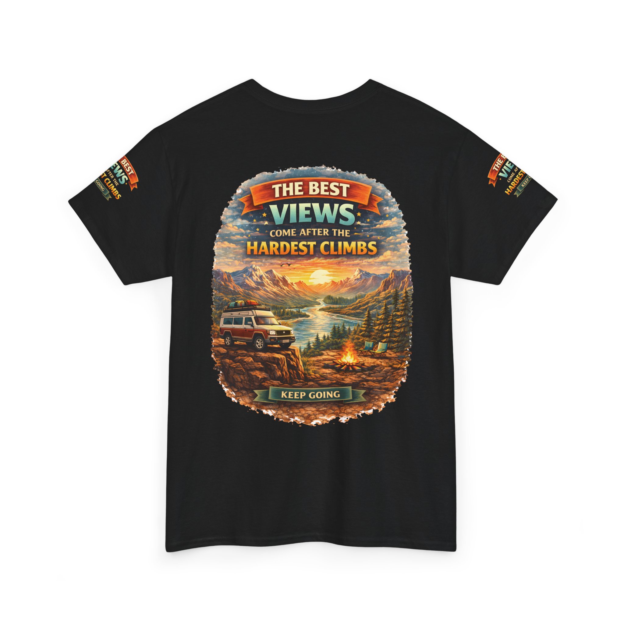 7921201948724547455_2048.jpeg Unisex Heavy Cotton Tee — "The Best Views" Design Scenic-Line