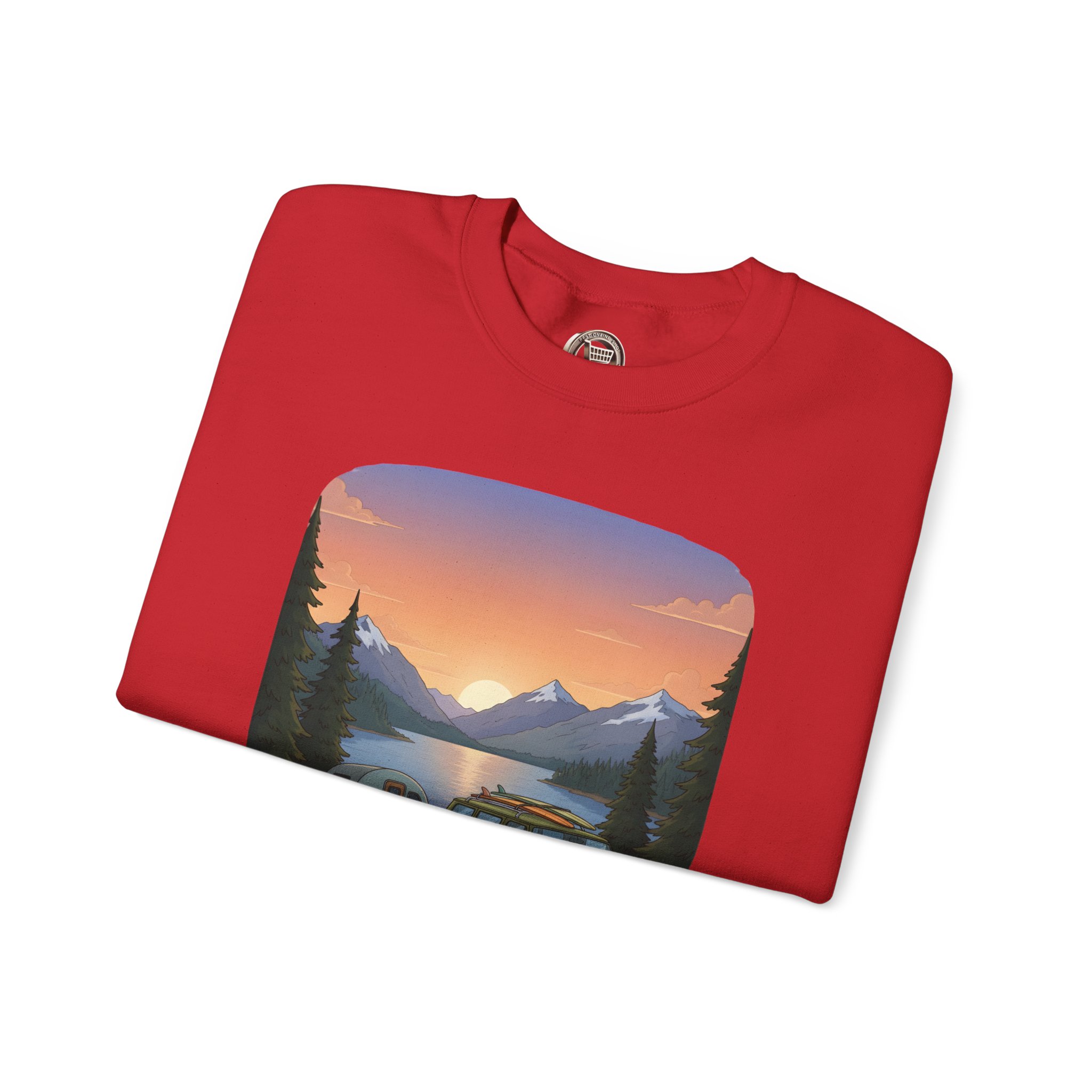 Unisex Heavy Blend™ Crewneck Sweatshirt — "Take The Scenic Route" Design Sitcom-Line