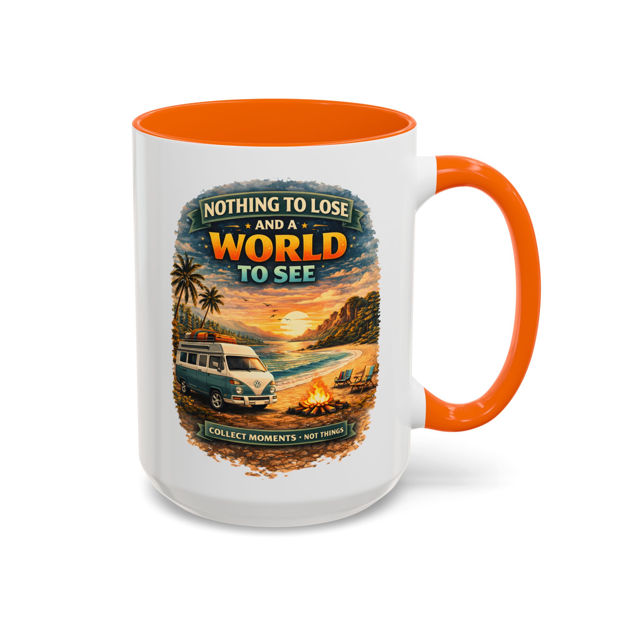 Accent Coffee Mug (11, 15oz) — "Nothing To Lose" Design Scenic-Line