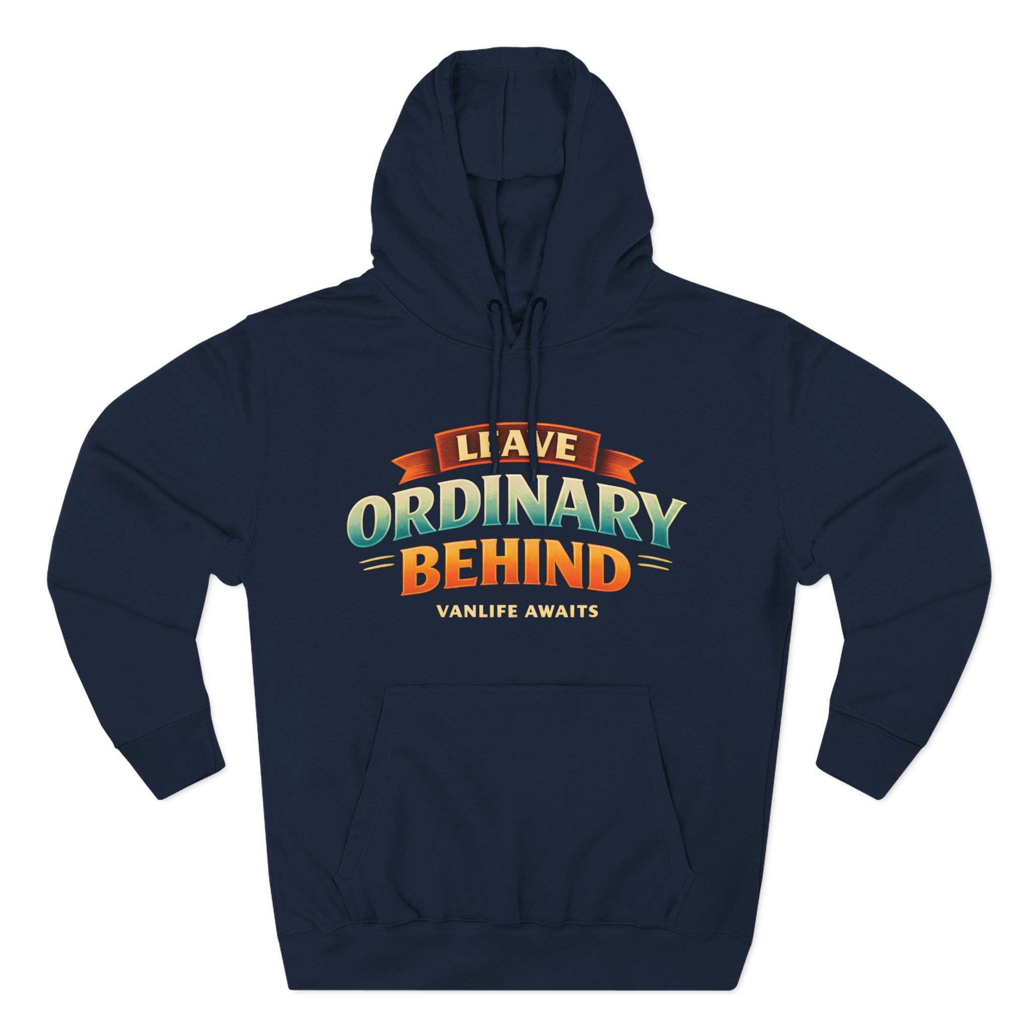 7930236654679028708_2048.jpeg Three-Panel Fleece Hoodie - "Leave Ordinary Behind" Design Scenic-Line
