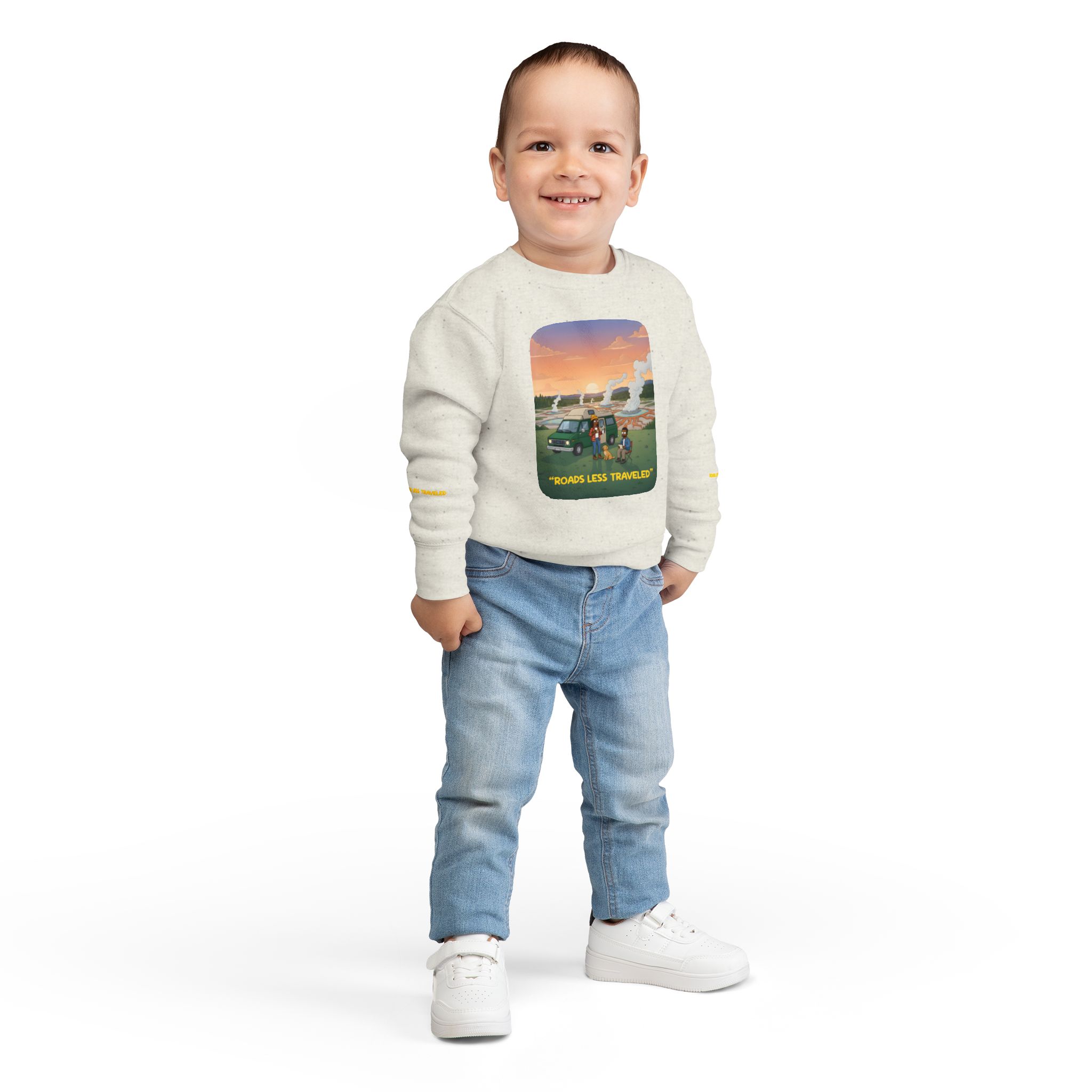 Toddler Sweatshirt - "Roads Less Traveled" (Design Sitcom-Line)