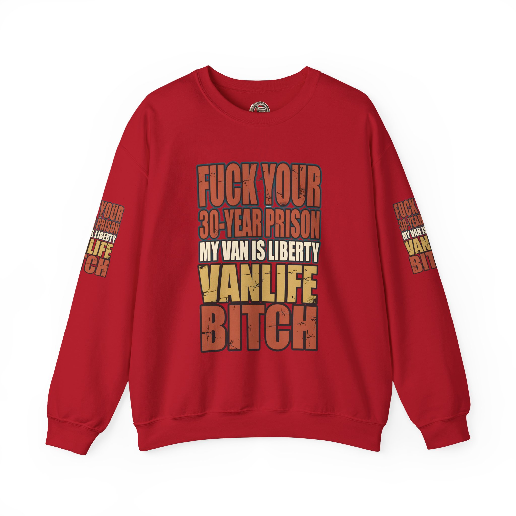 Unisex Heavy Blend™ Crewneck Sweatshirt — "Fuck Your 30 Year" Design F**K-Line