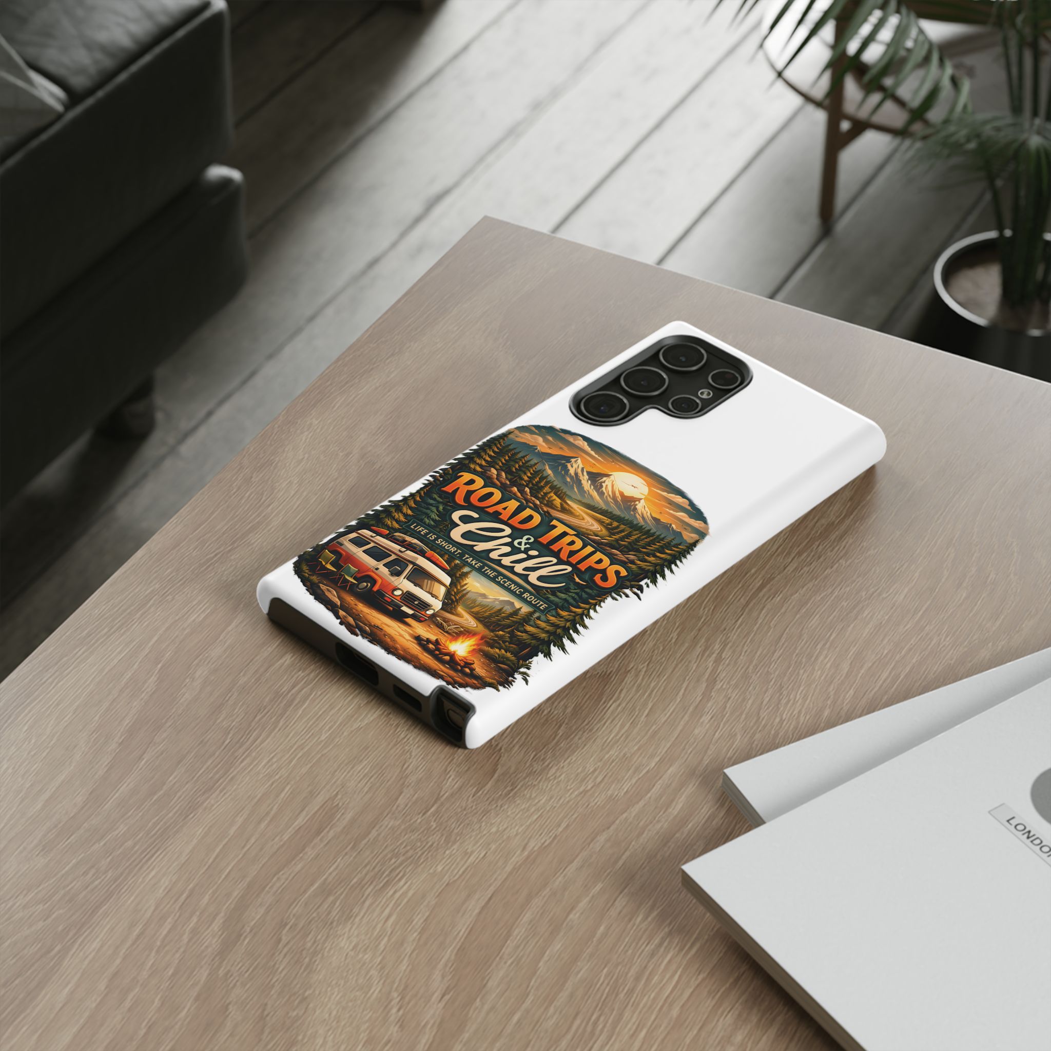 Phone Case — "Road Trips and Chill" (Design Scenic-Line)