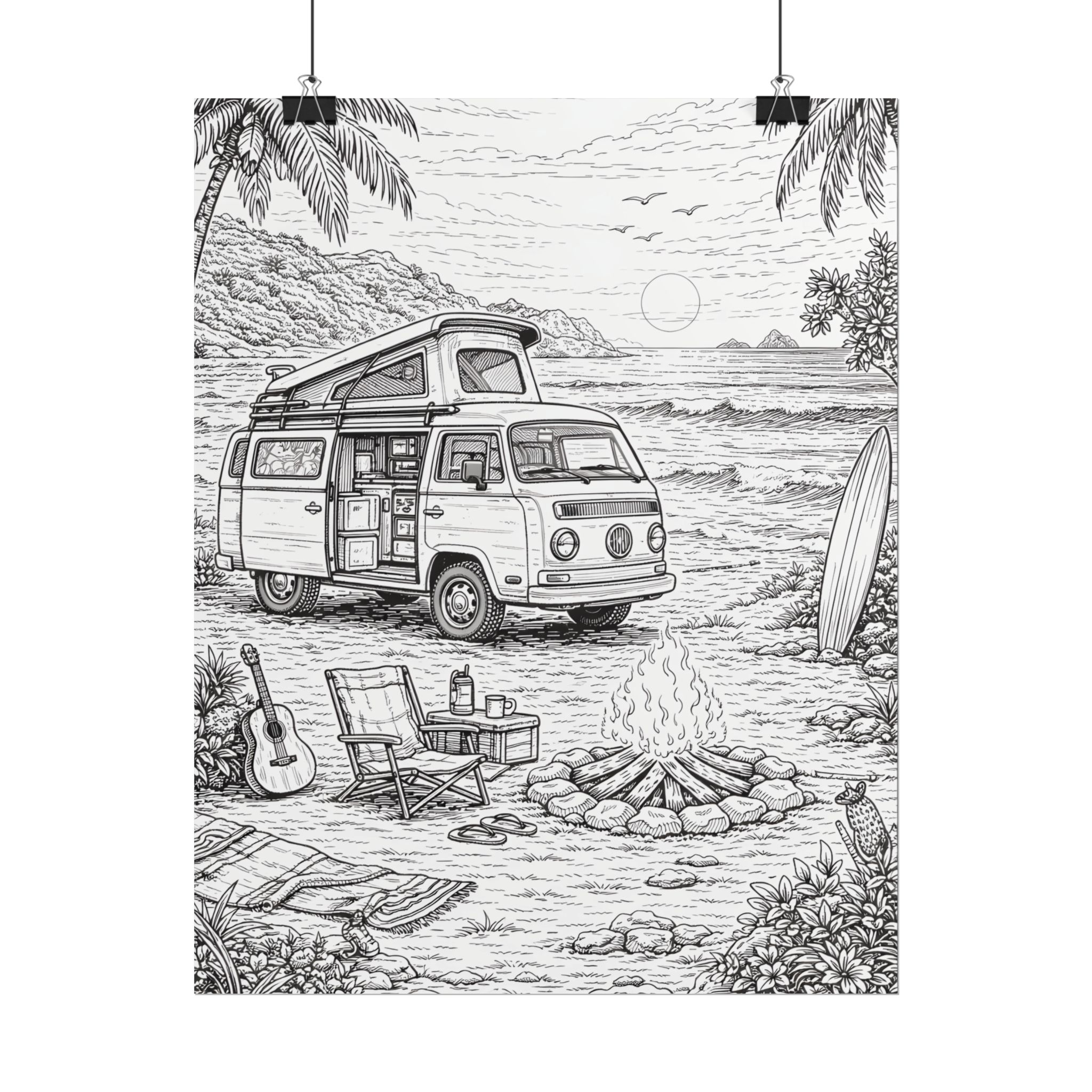 7971374154369554378_2048-1.jpeg Campervan Poster — Vintage RV Camping Landscape Wall Art
