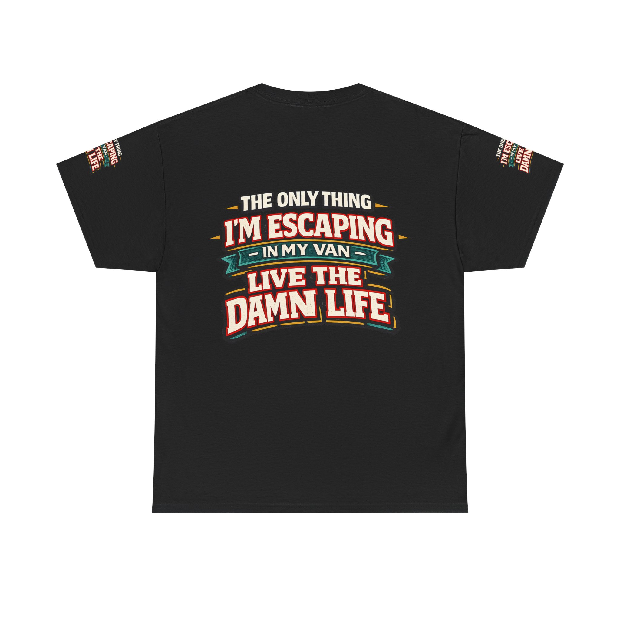 Unisex Heavy Cotton Tee — "The Only Thing I´m Escaping" Design F**K-Line