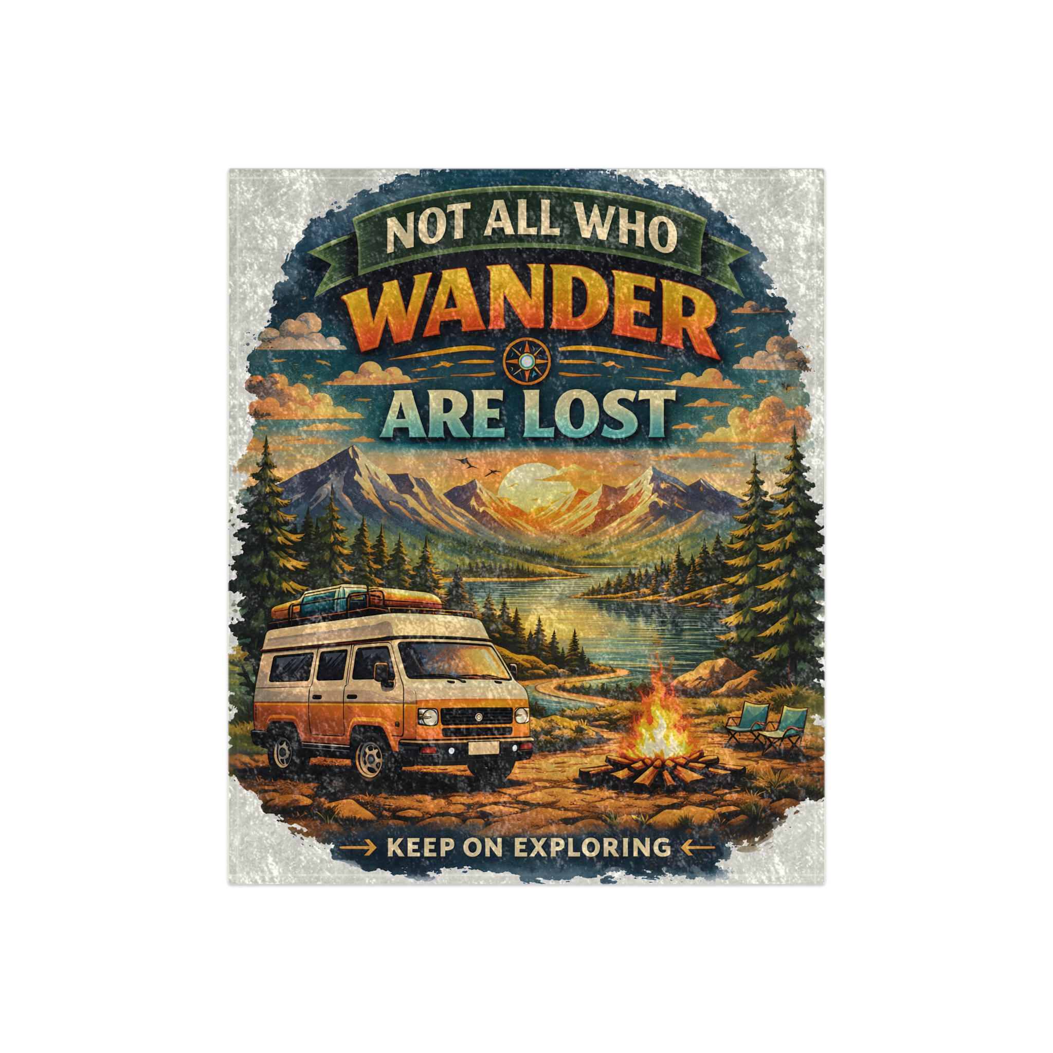 7979199021456687637_2048.jpeg Crushed Velvet Blanket —"Not All Who Wander Are Lost" Design Scenic-Line (Campervan)