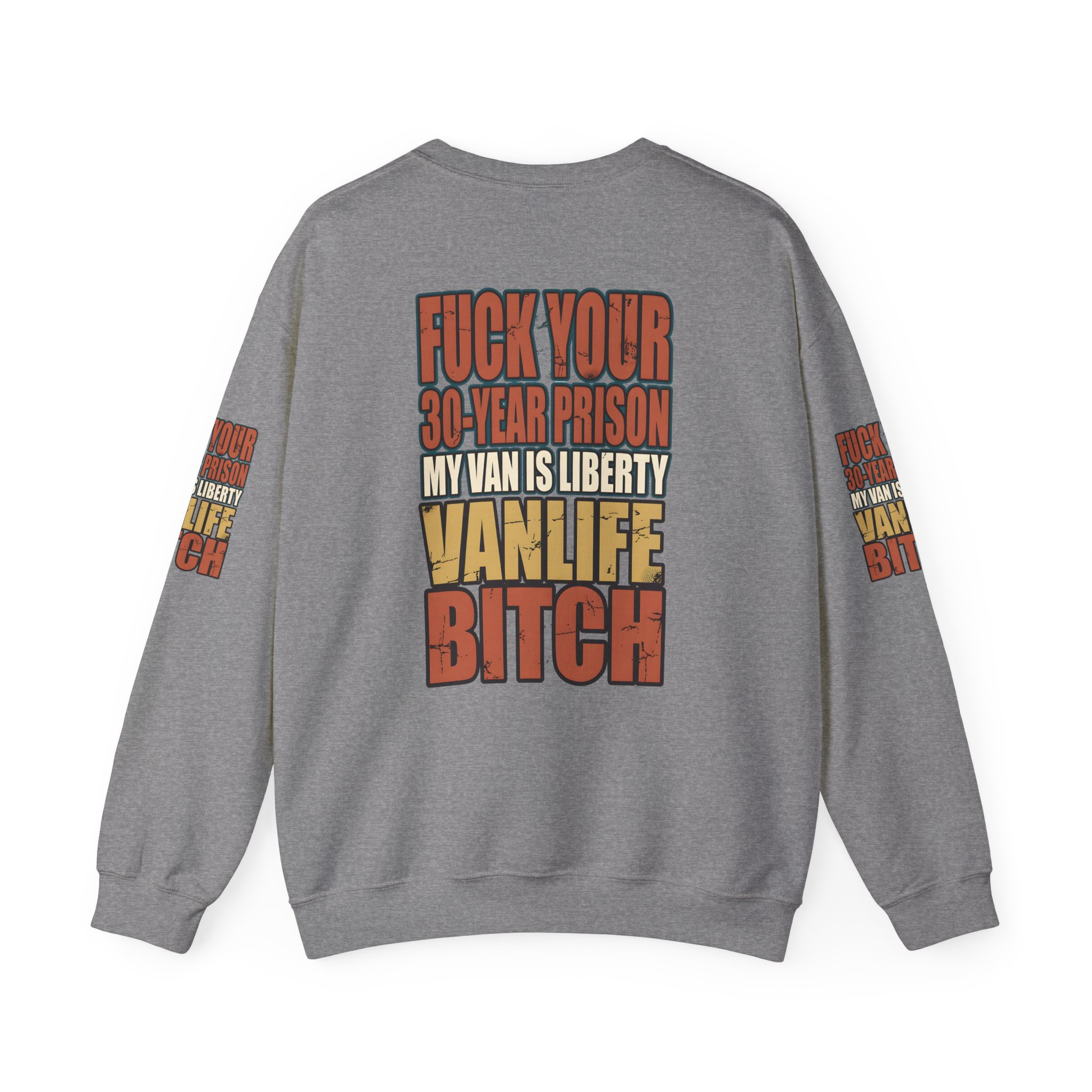 Unisex Heavy Blend™ Crewneck Sweatshirt — "Fuck Your 30 Year" Design F**K-Line