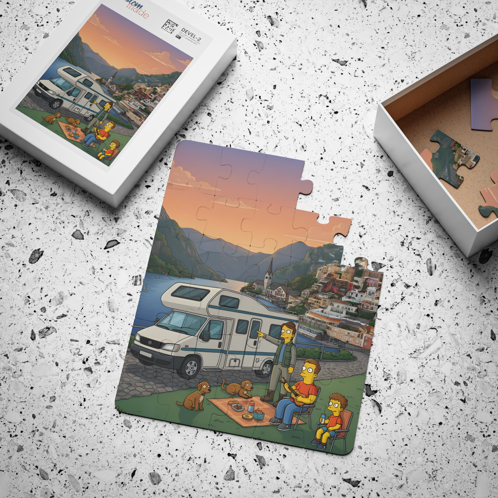 Kids' 30‑Piece Camping Puzzle — Family RV Adventure