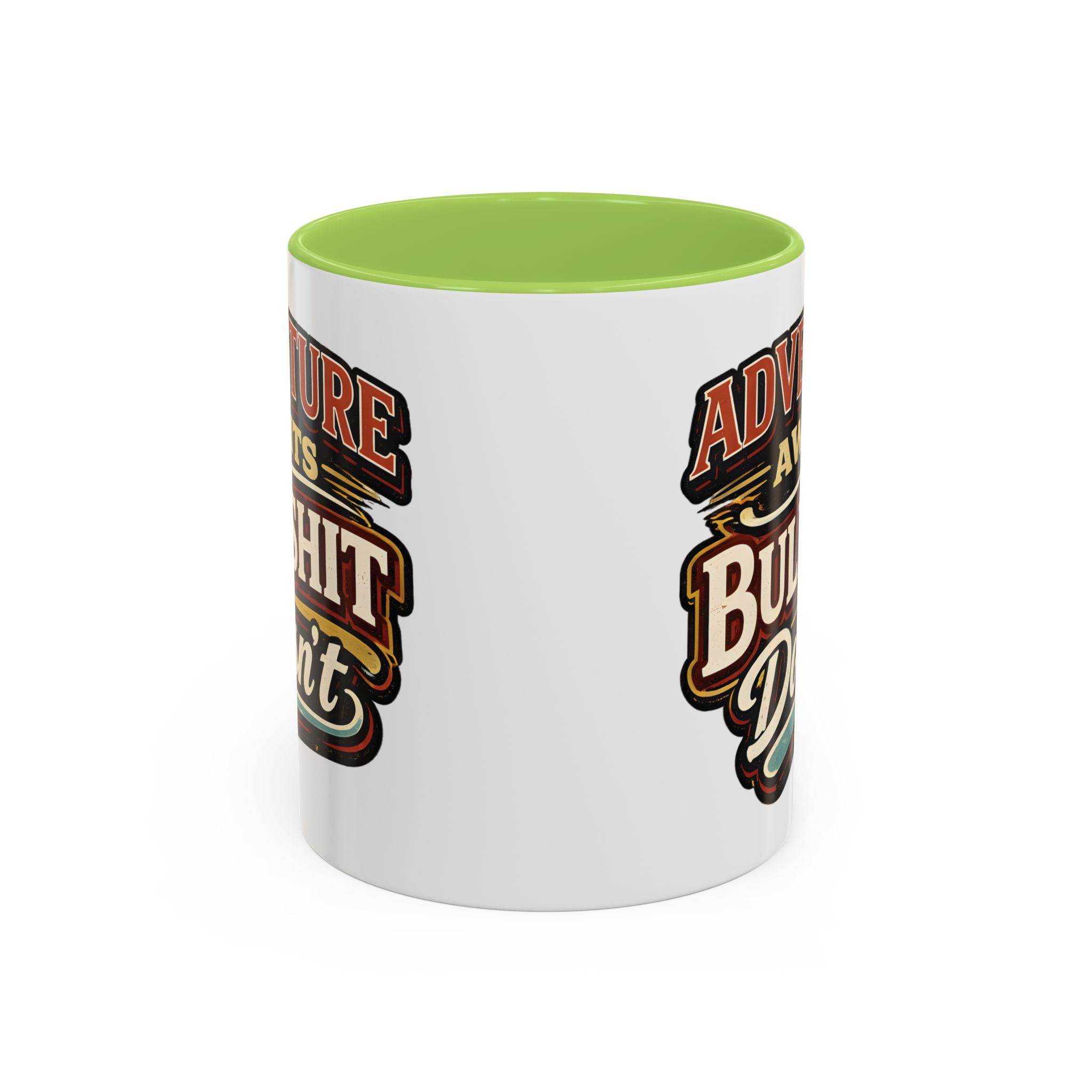 Accent Coffee Mug (11, 15oz) — "Adventure Awaits" Design F**K-Line