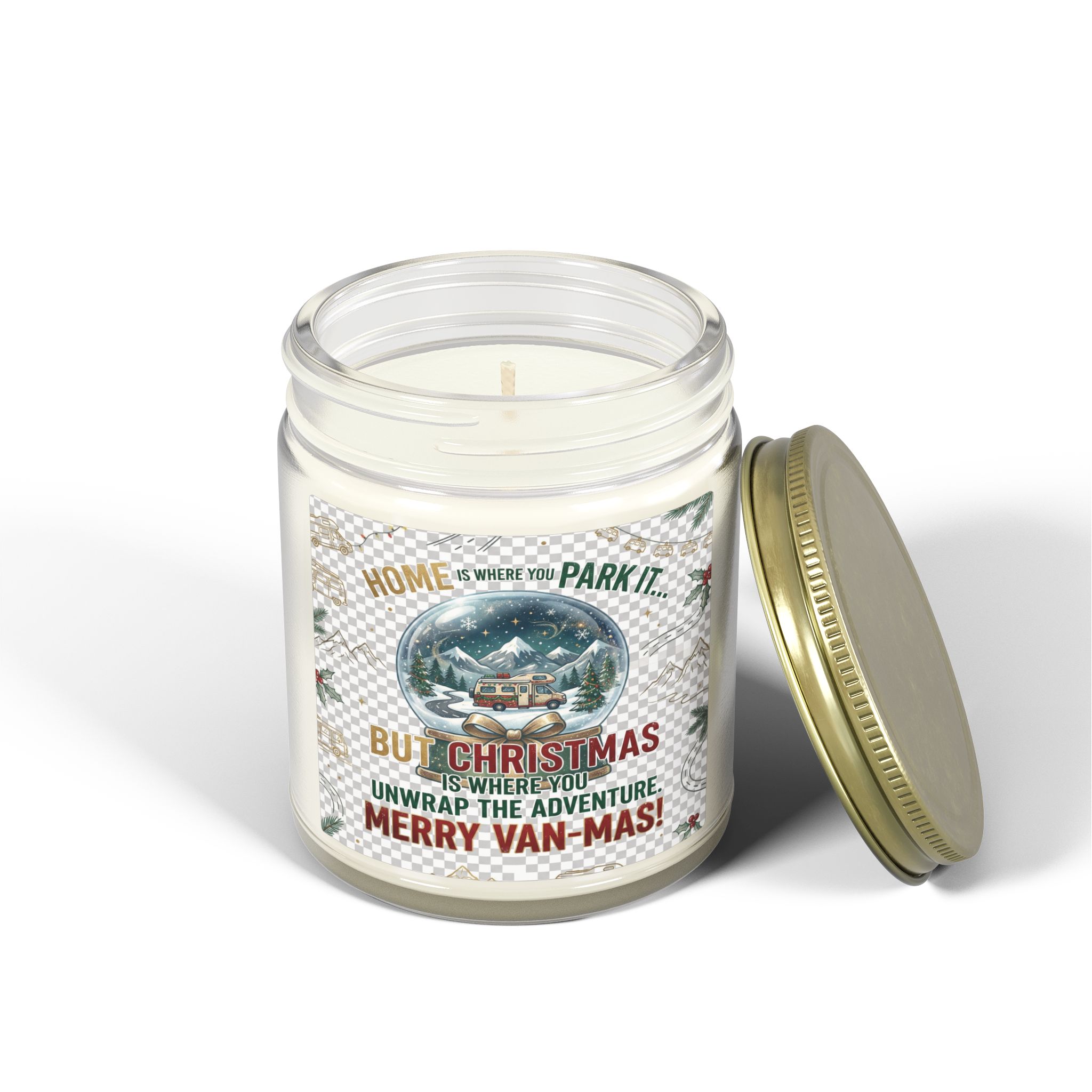 Merry Van-mas Coconut Apricot Scented Candle (4oz/9oz)
