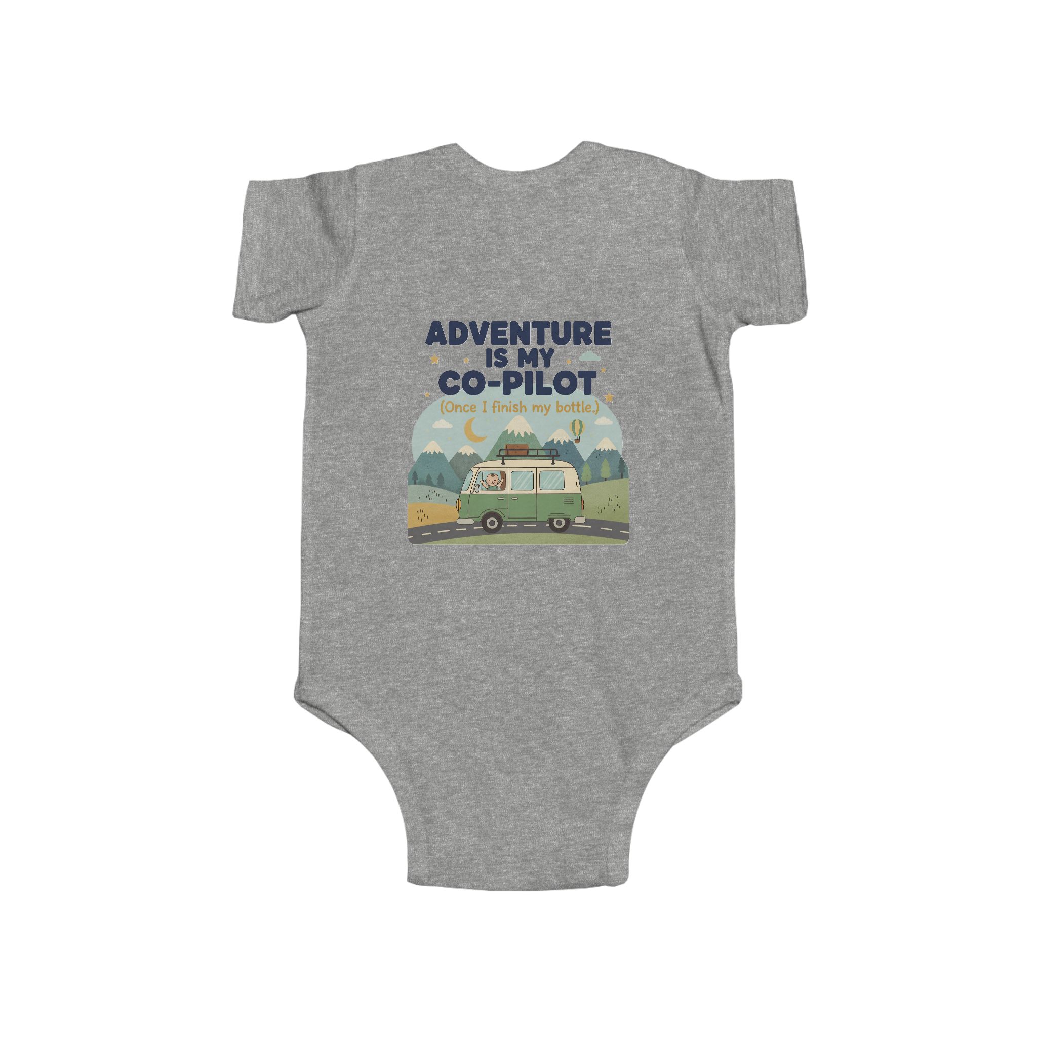 Infant Bodysuit — "Adventure Is My Co-Pilot" RV Baby Onesie
