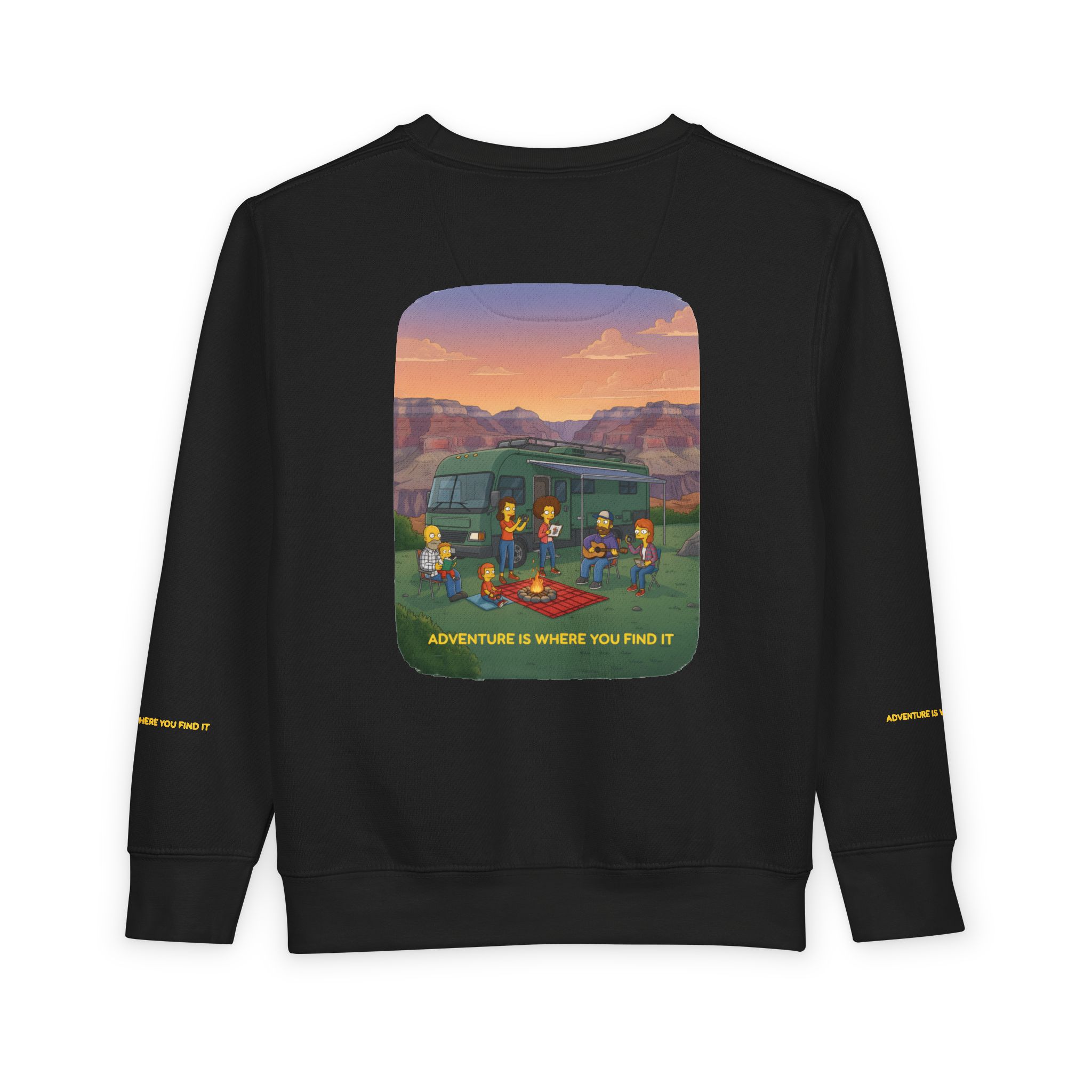 Toddler Sweatshirt - "Adventure Is Where You Find It" (Design Sitcom-Line)