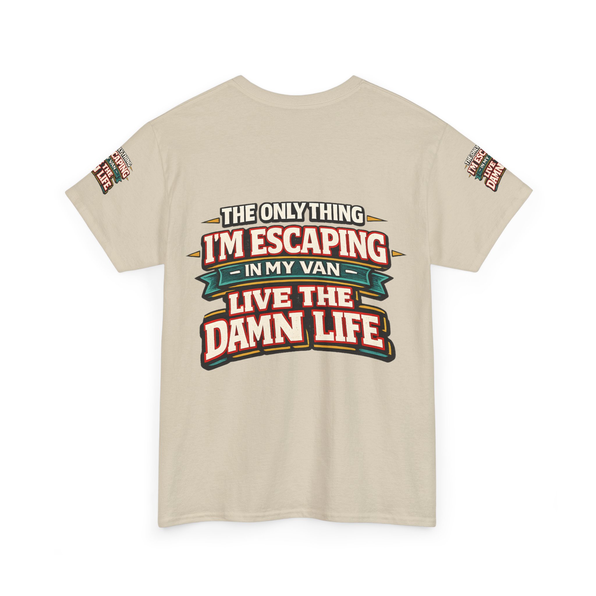 Unisex Heavy Cotton Tee — "The Only Thing I´m Escaping" Design F**K-Line