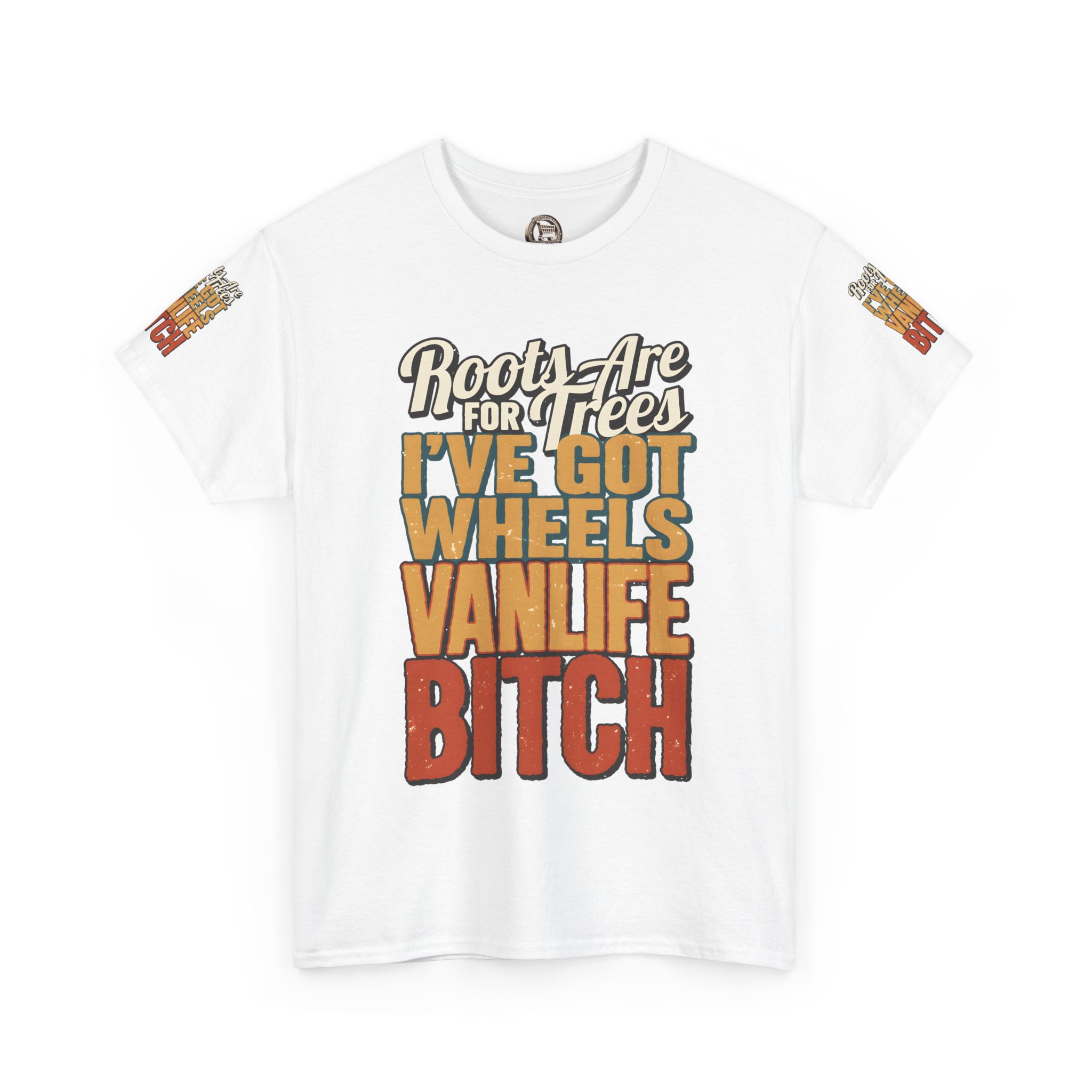 Unisex Heavy Cotton Tee — "Roots Are For Trees" Design F**K-Line