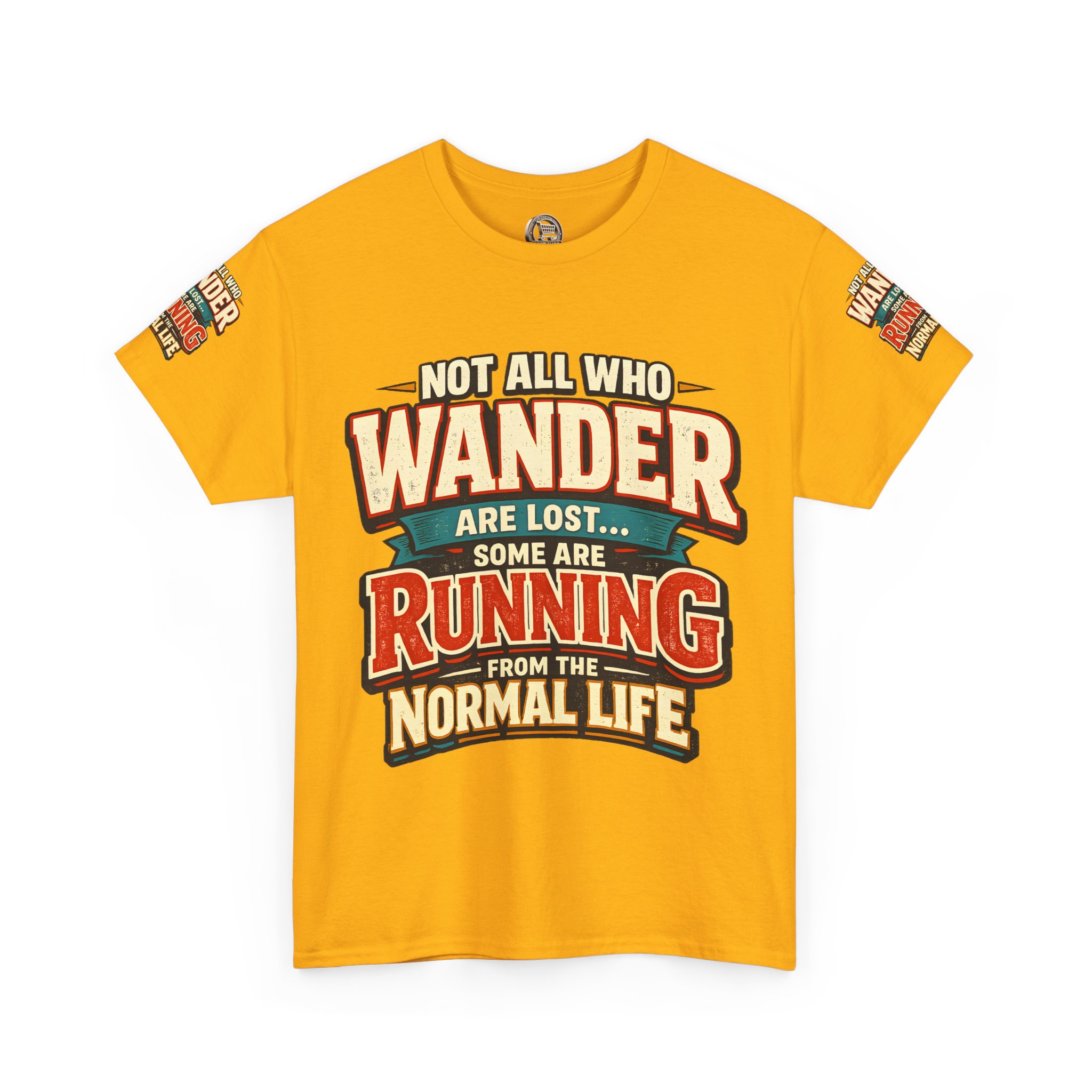8023475687606619600_2048.jpeg Unisex Heavy Cotton Tee — "Not All Who Wander Are Lost" Design F**K-Line
