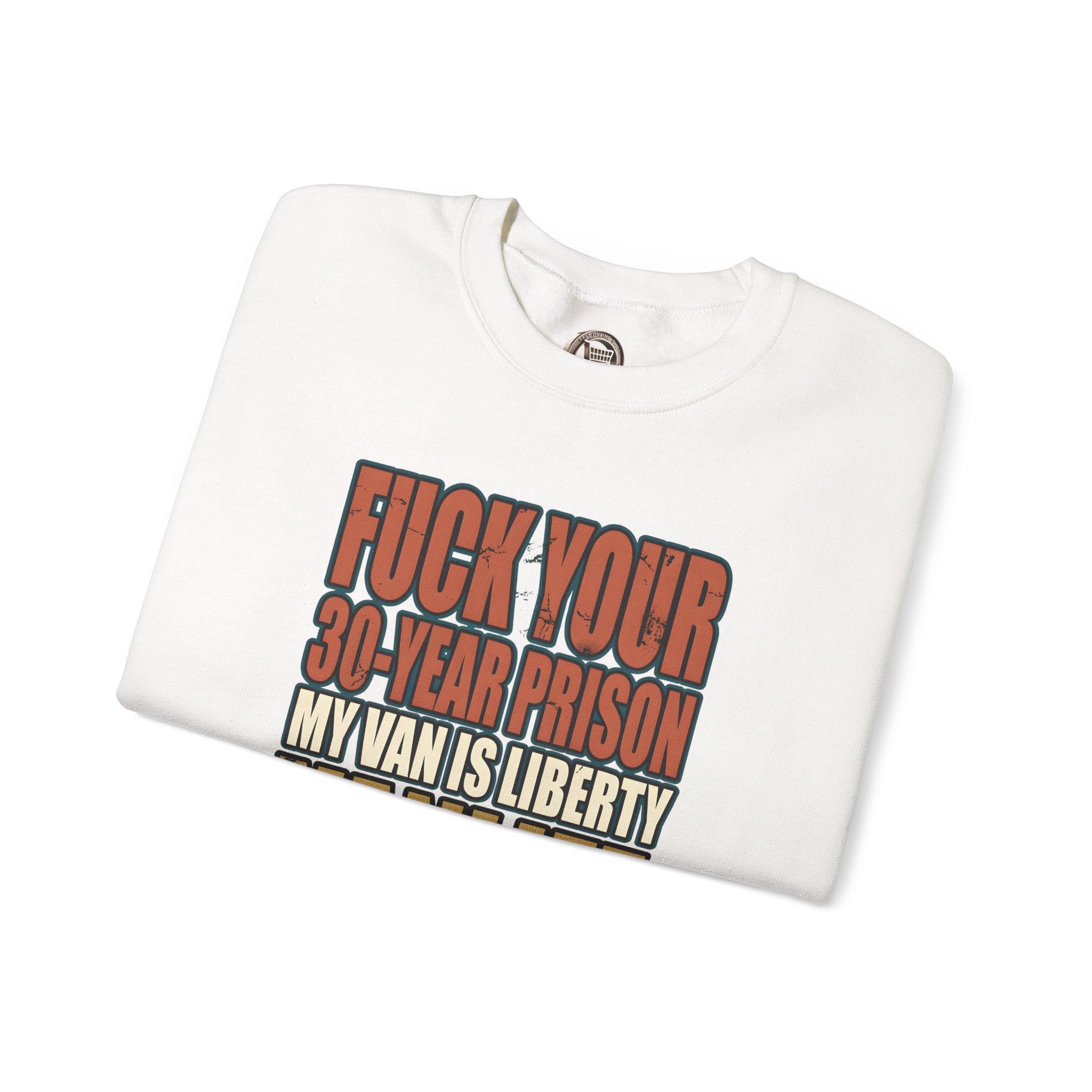 Unisex Heavy Blend™ Crewneck Sweatshirt — "Fuck Your 30 Year" Design F**K-Line