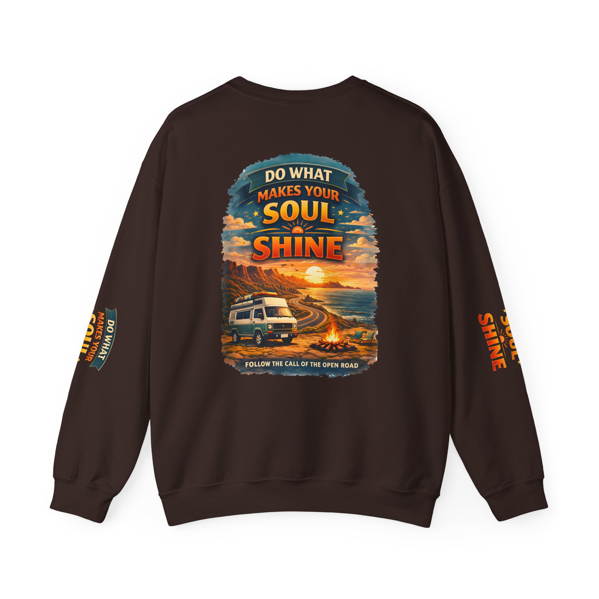 Unisex Heavy Blend™ Crewneck Sweatshirt — "Do What Makes Your Soul Shine" Design Scenic-Line