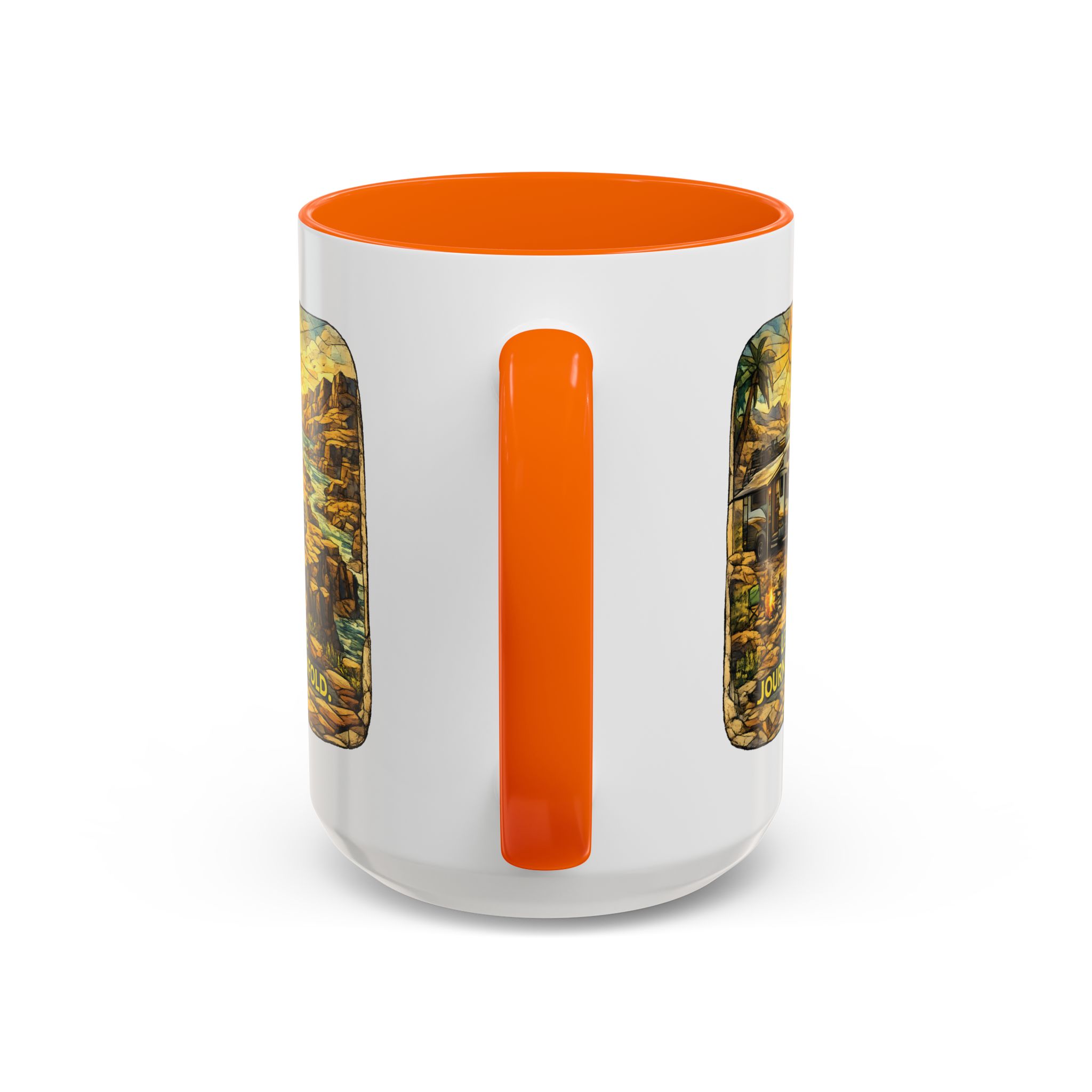 8043596747488070766_2048.jpeg Accent Coffee Mug (11, 15oz) — "Let The Journey Unfold" Design Cubic-Line