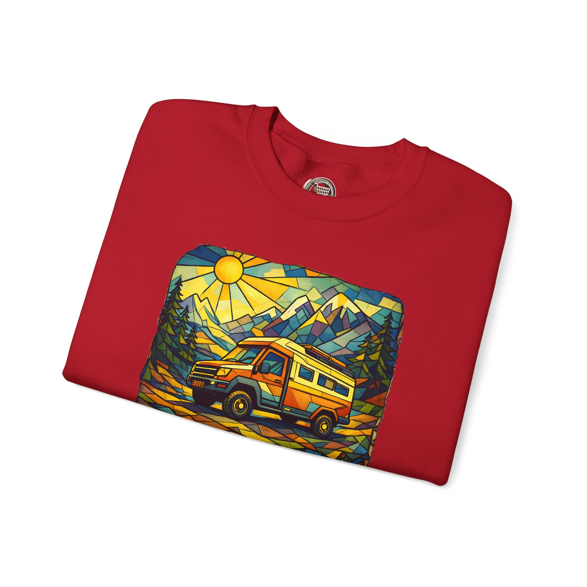 80509938646151655_2048.jpeg Unisex Heavy Blend™ Crewneck Sweatshirt — "Live Every Day InFull Color" Design Cubic-Line