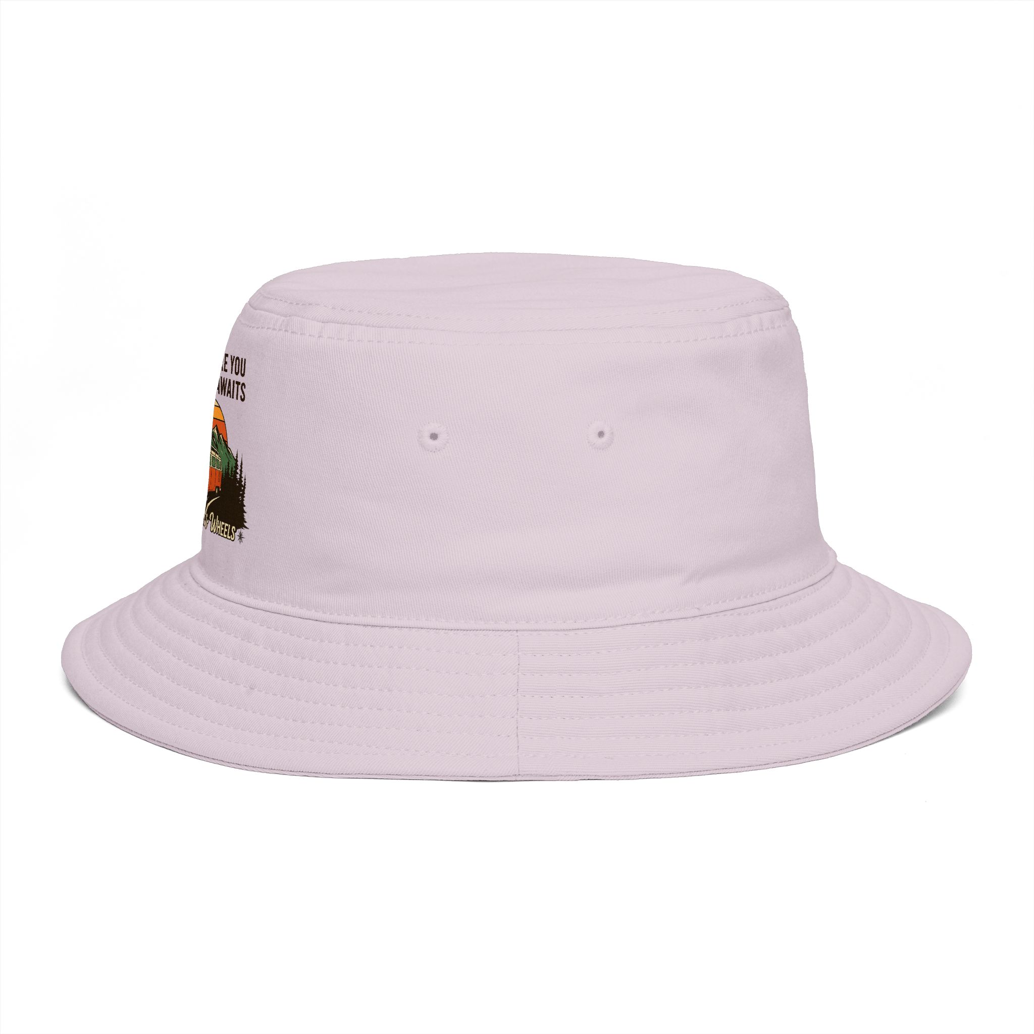Bucket Hat — Wanderlust Camper Design (“Home is Where You Adventure Awaits”)
