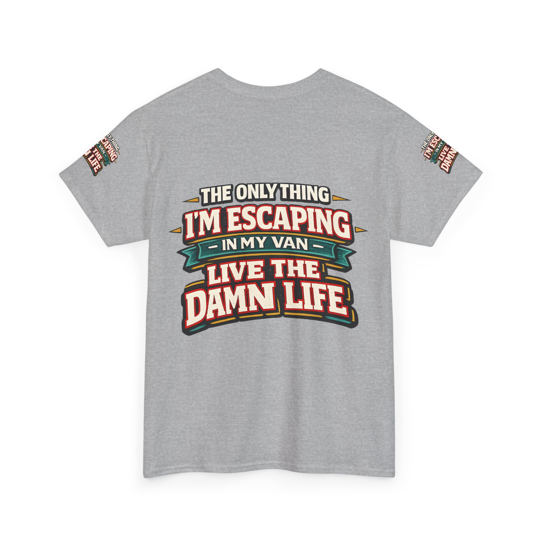 Unisex Heavy Cotton Tee — "The Only Thing I´m Escaping" Design F**K-Line