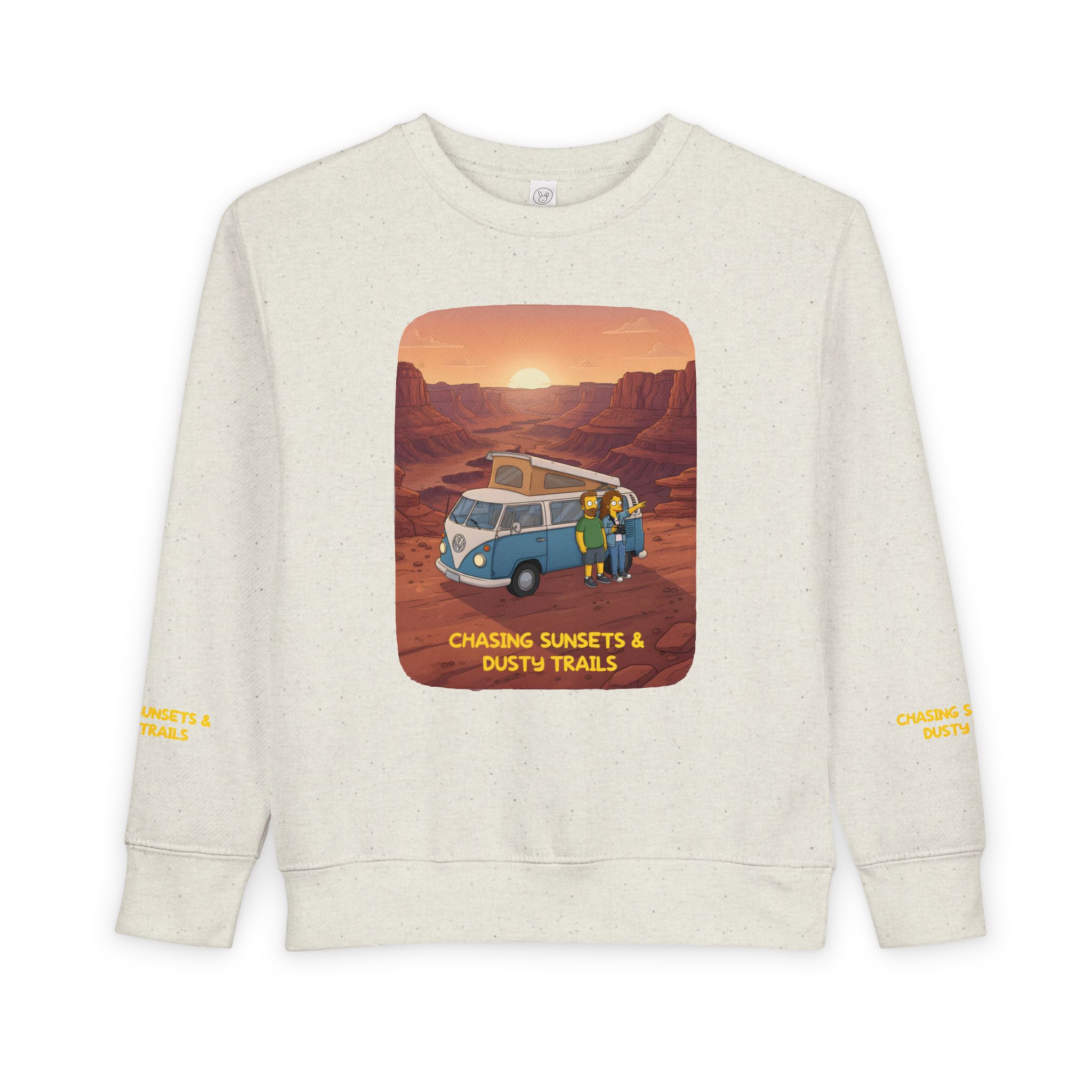 Toddler Sweatshirt - "Chasing Sunsets And Dusty Trails" (Design Sitcom-Line)