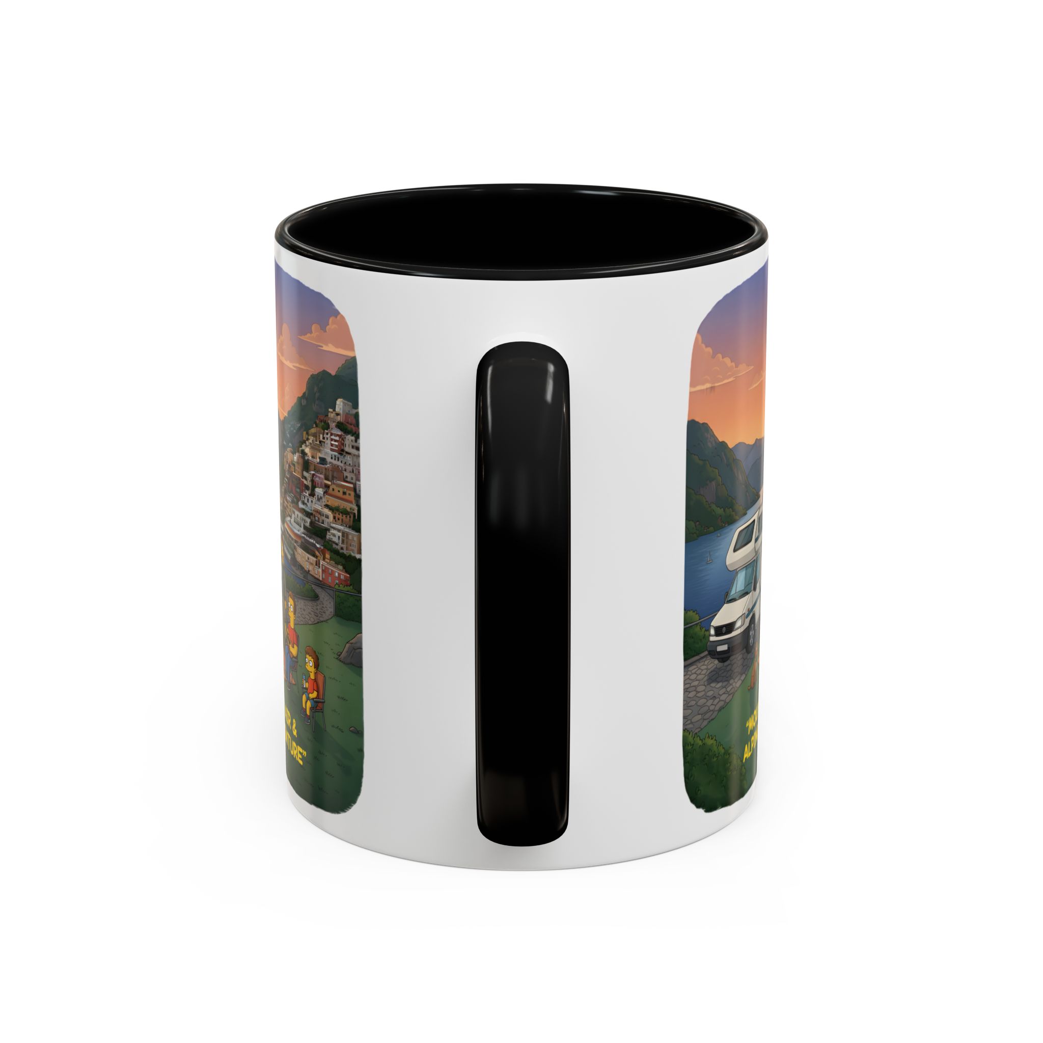 Accent Coffee Mug (11, 15oz) — "Mountain Air-Alpine Adventure" Design Sitcom-Line