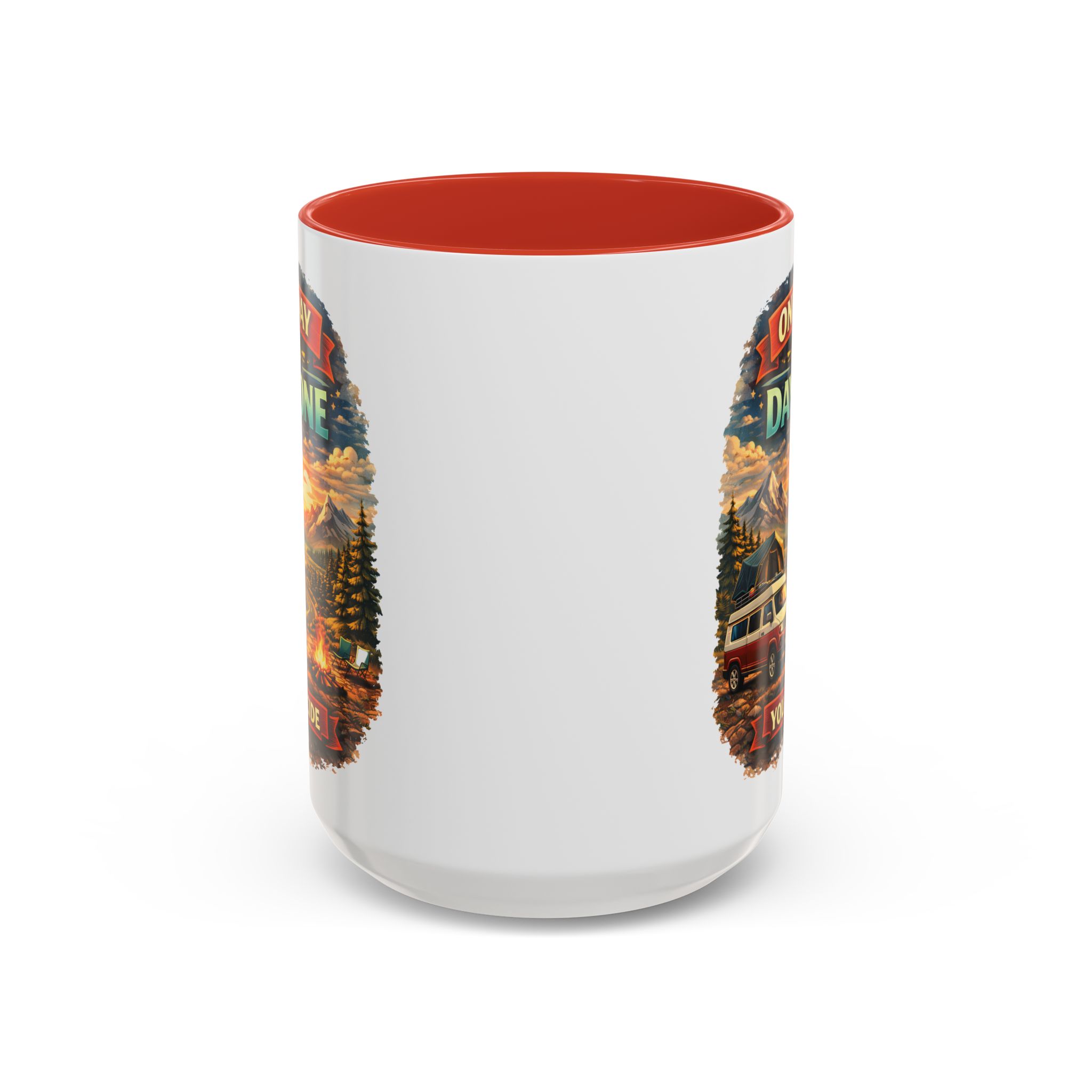 Accent Coffee Mug (11, 15oz) — "One Day Or Day One" Design Scenic-Line